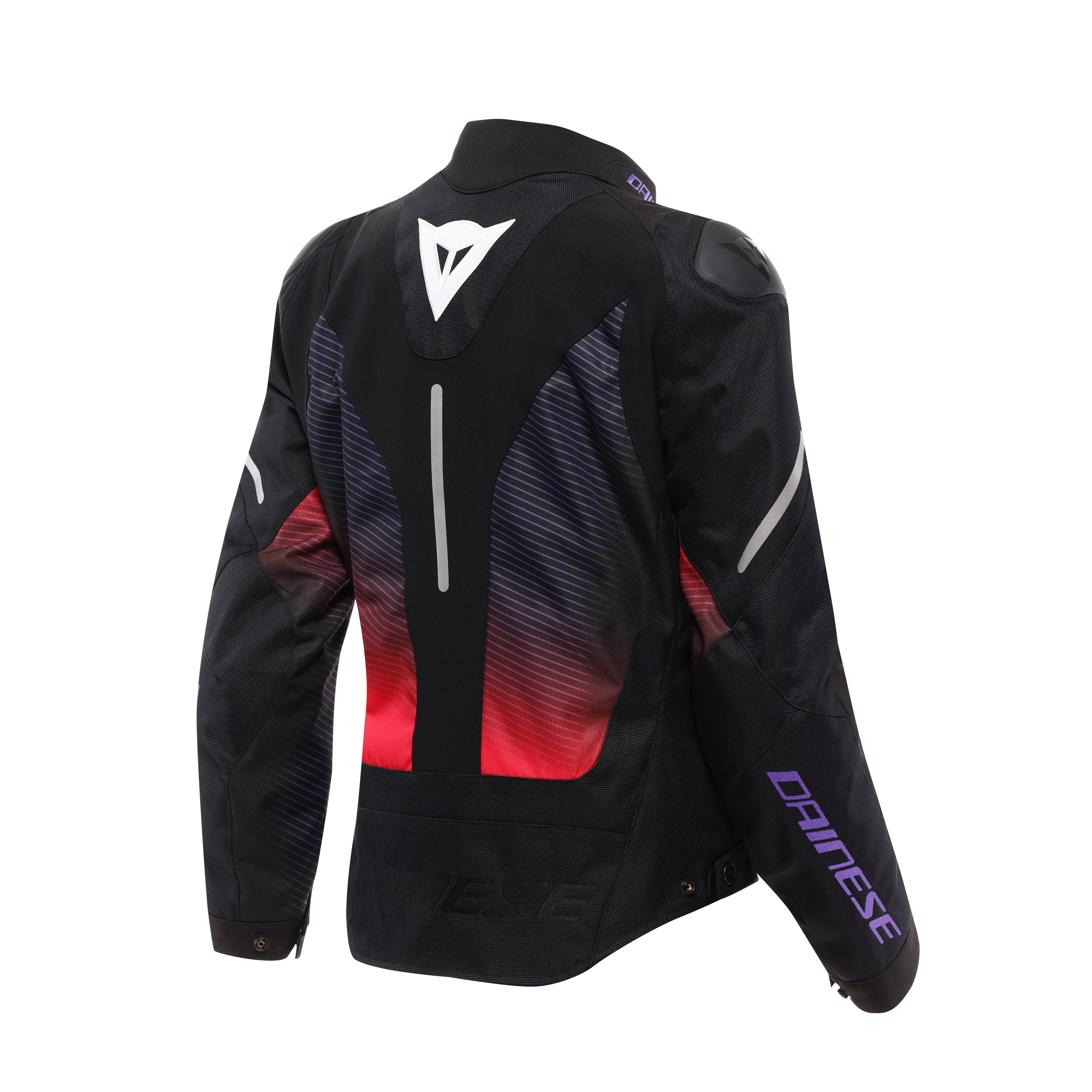 SUPER SPRINT D-DRY - WOMEN'S WATERPROOF MOTORCYCLE JACKET - BLACK/FUCHSIA/WHITE - 2