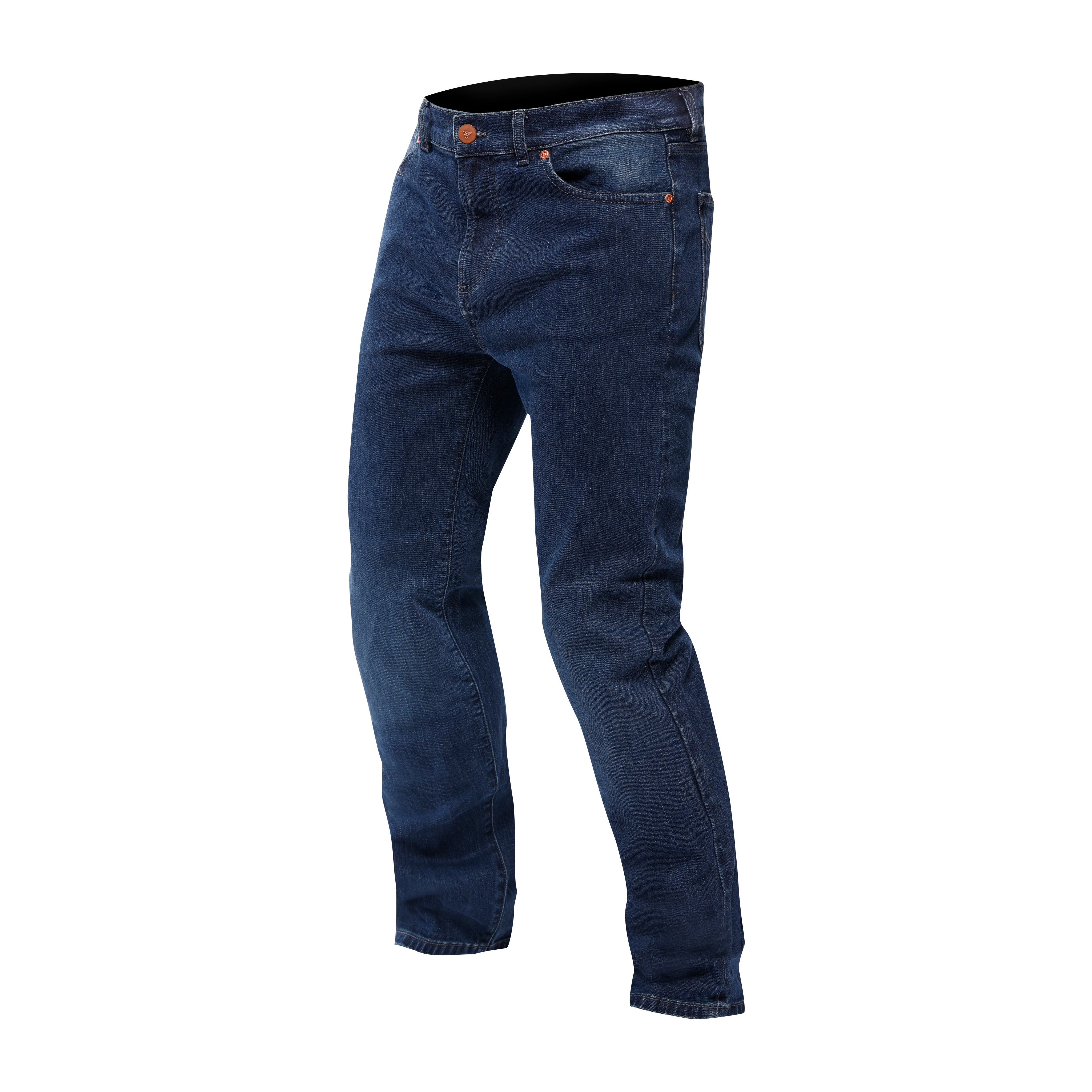 5-POCKET DENIM RELAXED PANTS - DEEP-BLUE - 1