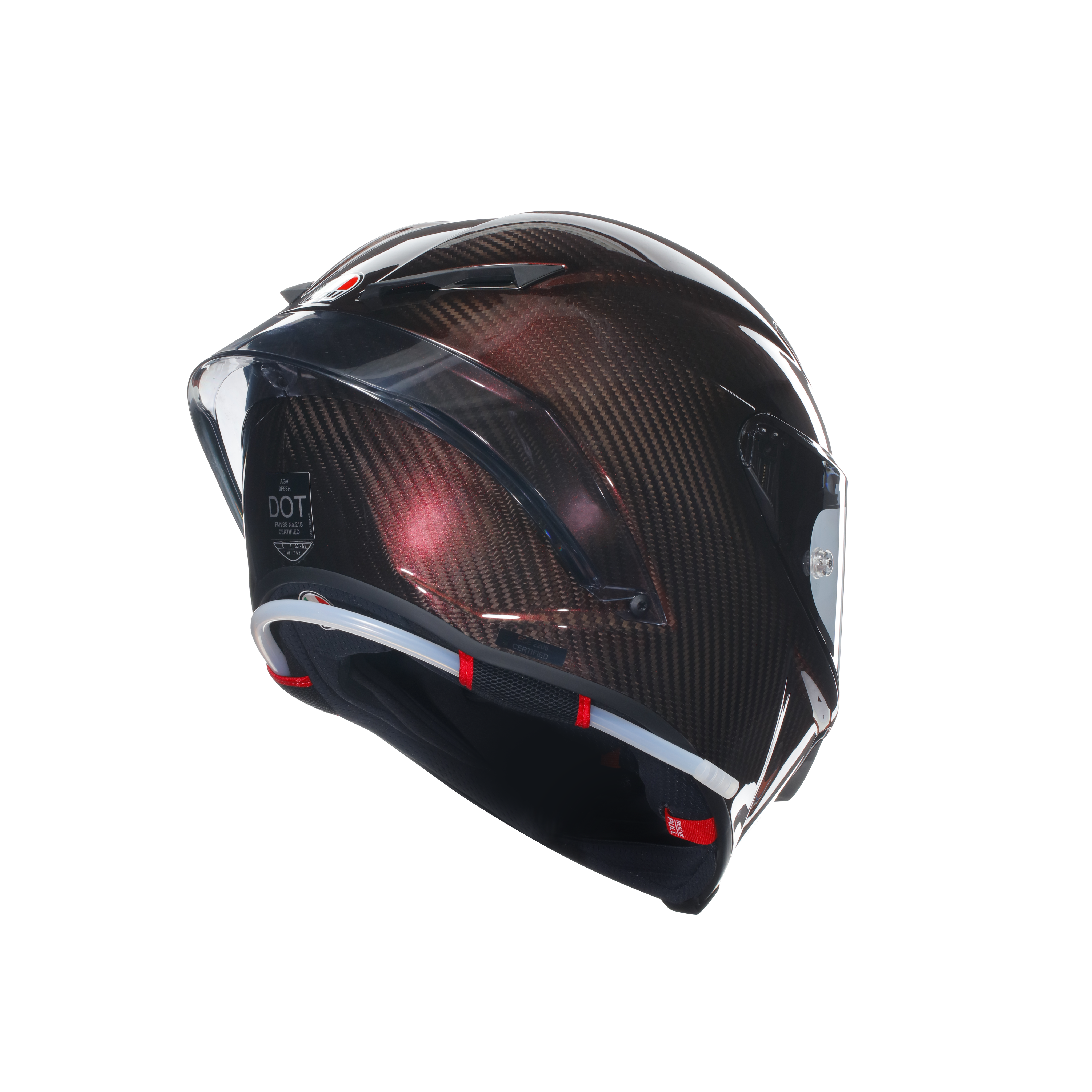 PISTA GP RR MONO RED CARBON - MOTORBIKE FULL FACE HELMET E2206 DOT -  - 6