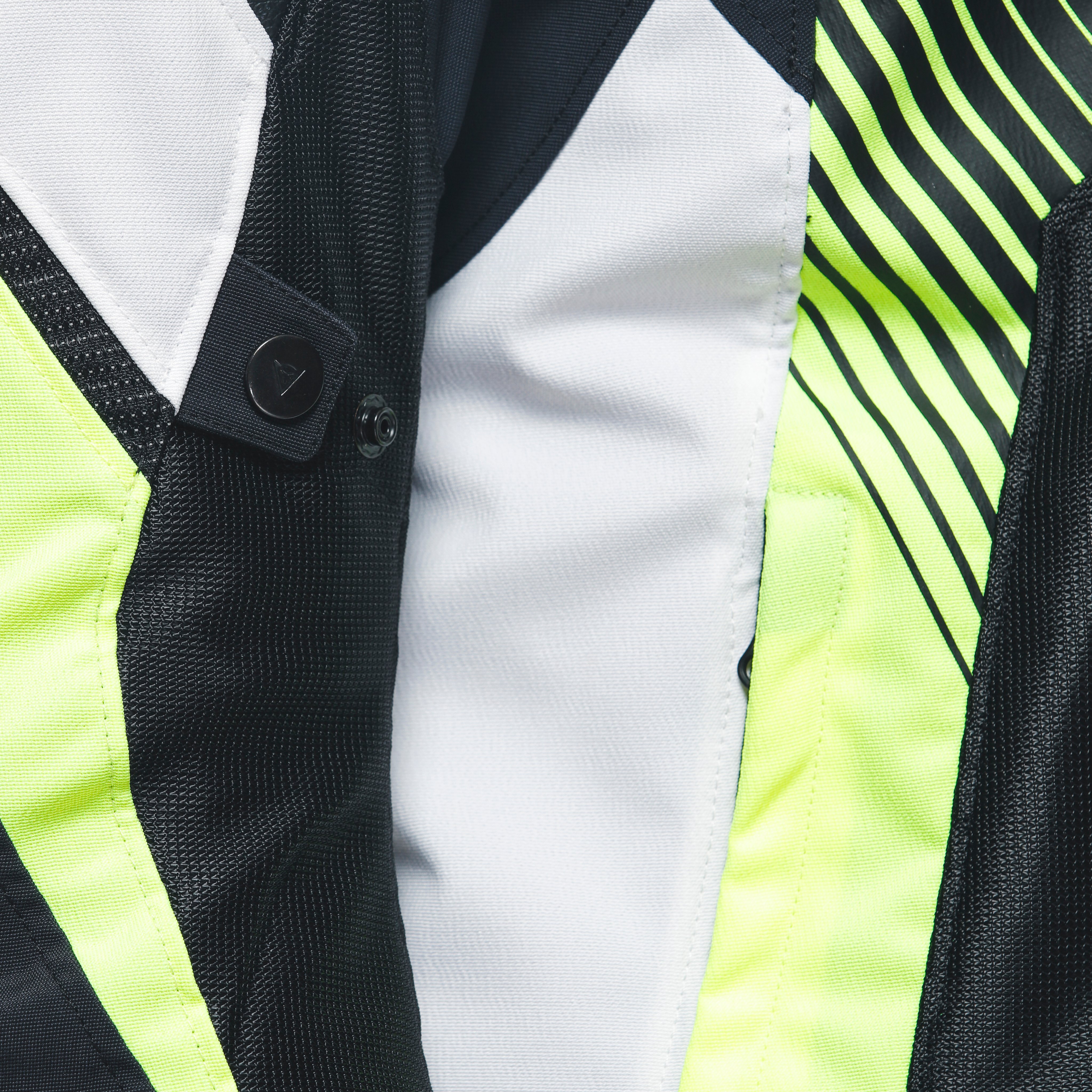 SUPER RIDER 2 ABSOLUTESHELL&trade; - MEN'S WATERPROOF MOTORCYCLE JACKET - BLACK/WHITE/FLUO-YELLOW - 4