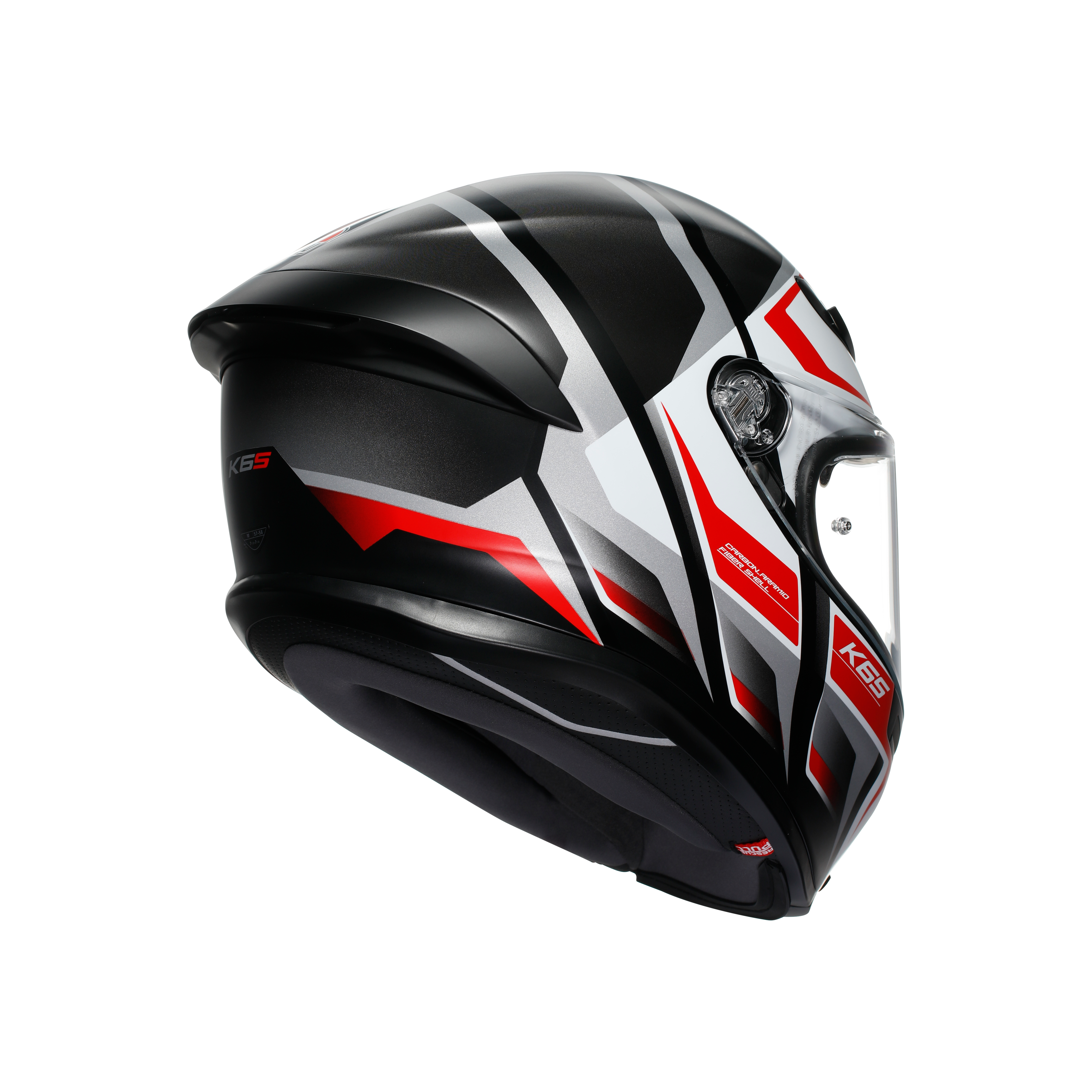 K6 S E2206 - KARVE MATT BLACK/WHITE/RED -  - 4