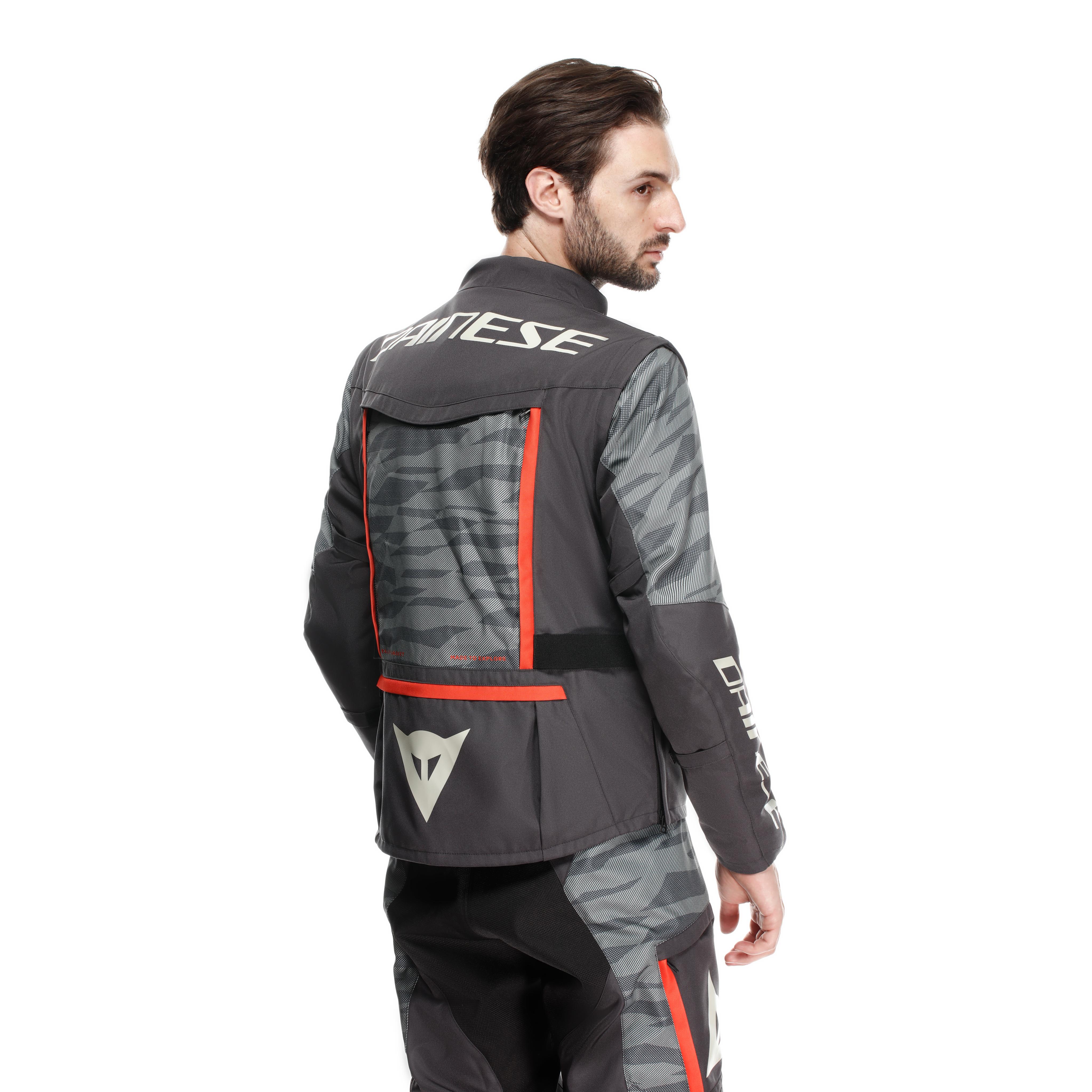 STERRATO - GIACCA MOTO OFFROAD IN TESSUTO UOMO - EBONY/DESERT SAGE - 3