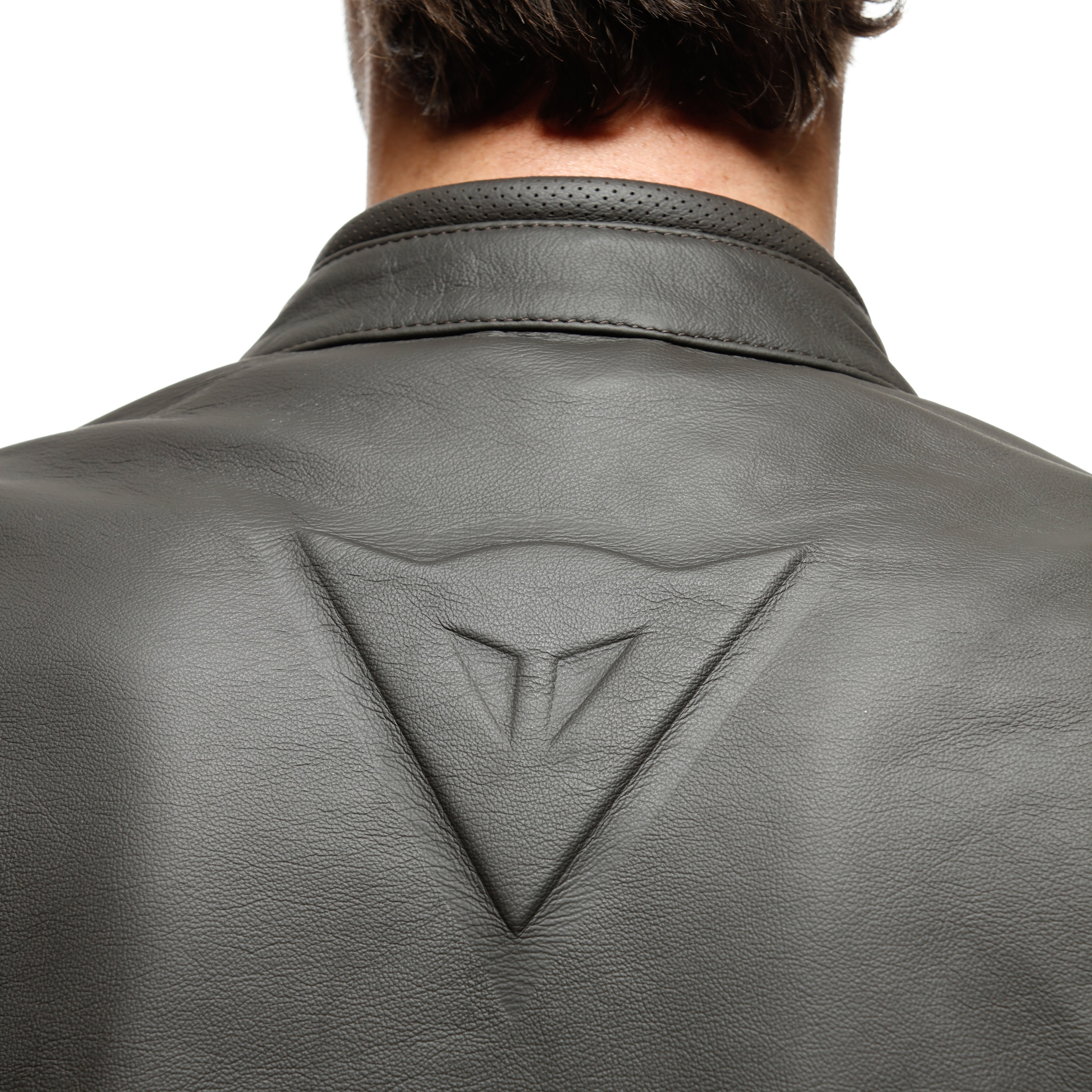 ISTRICE - MEN'S MOTORCYCLE LEATHER JACKET - DARK-BROWN - 11