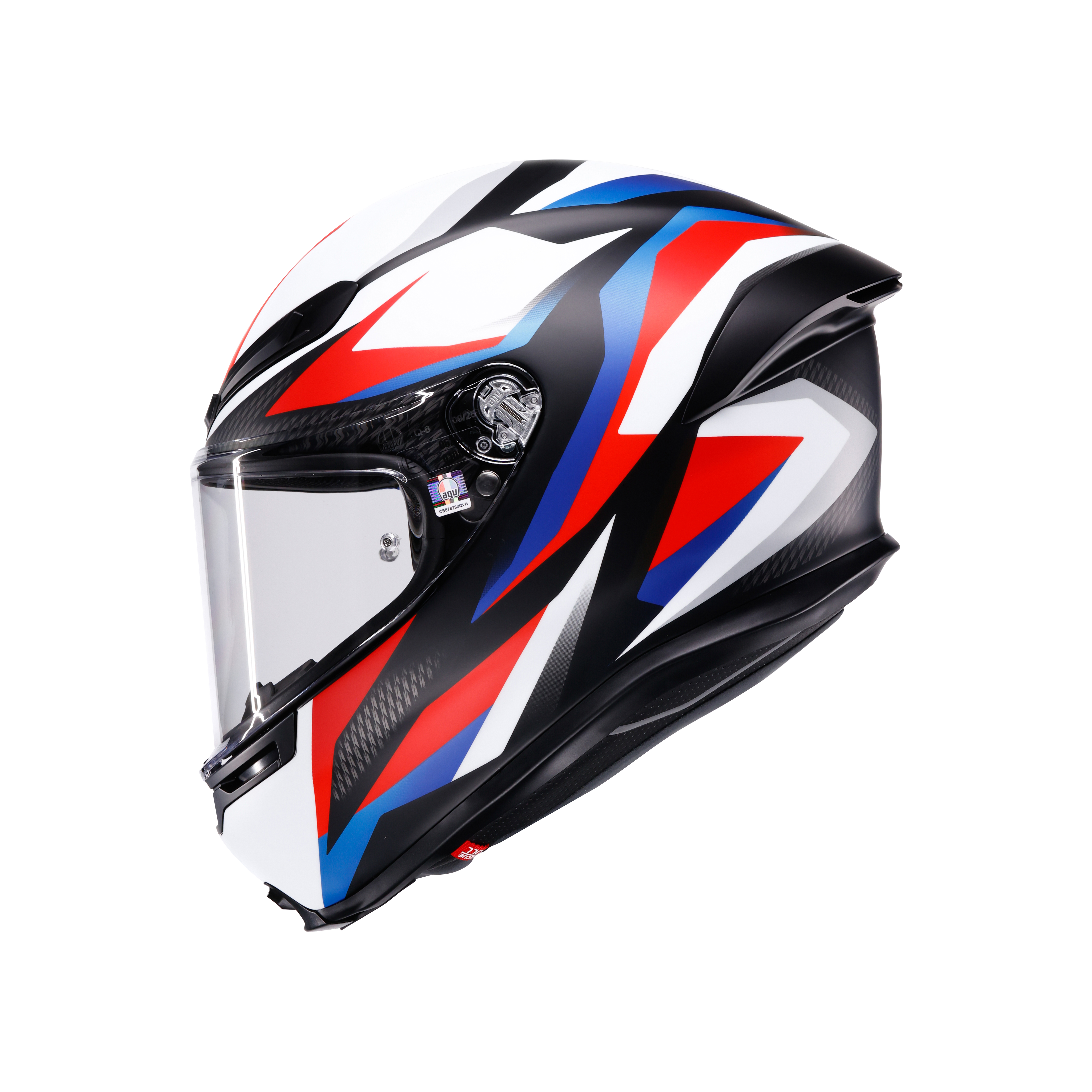 K6 S TIMEWARP MATT BLACK/RED/BLUE - MOTORBIKE FULL FACE HELMET DOT (E2206) -  - 2