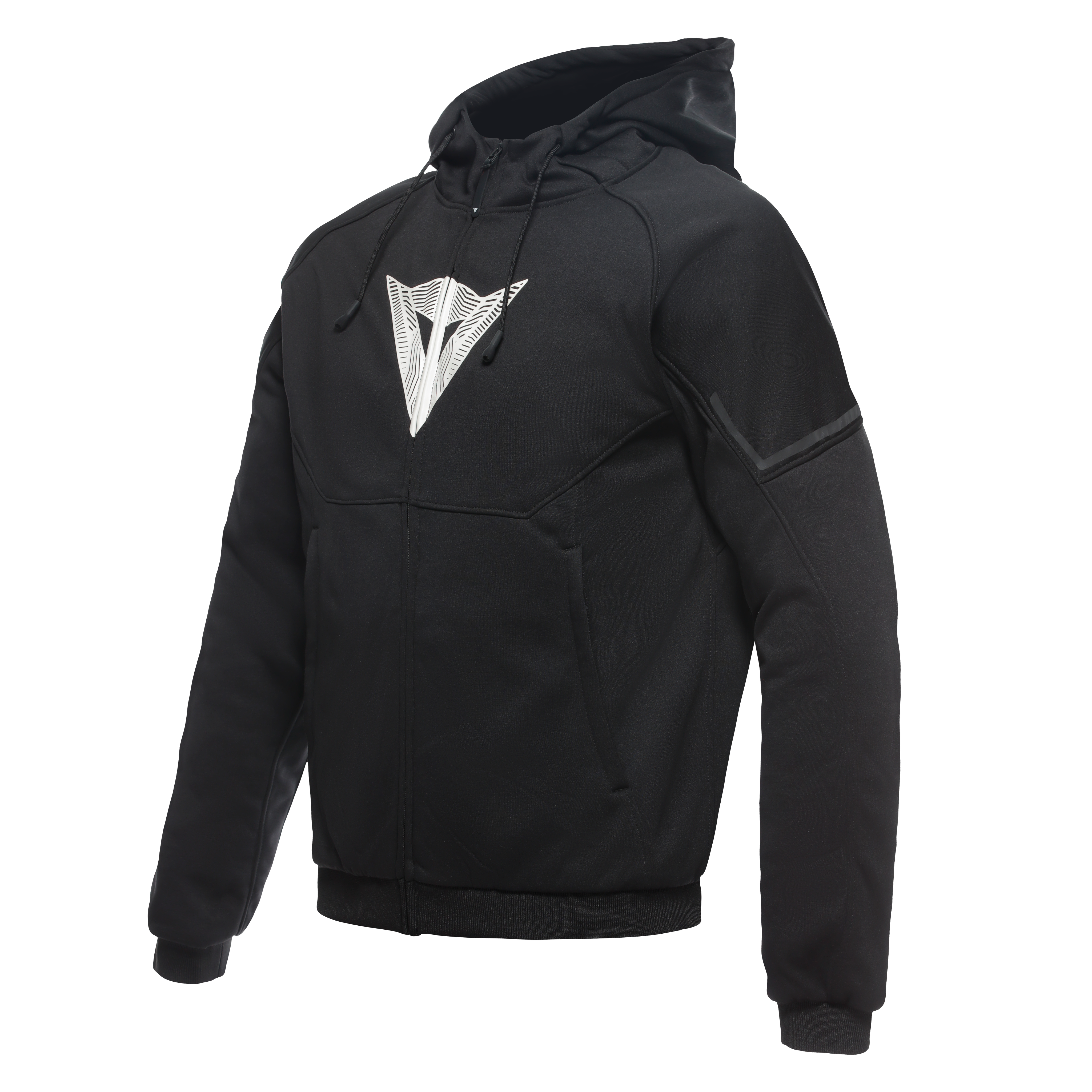 DAEMON-X SAFETY HOODIE - GIACCA MOTO IN TESSUTO UOMO - BLACK/BLACK/WHITE - 1