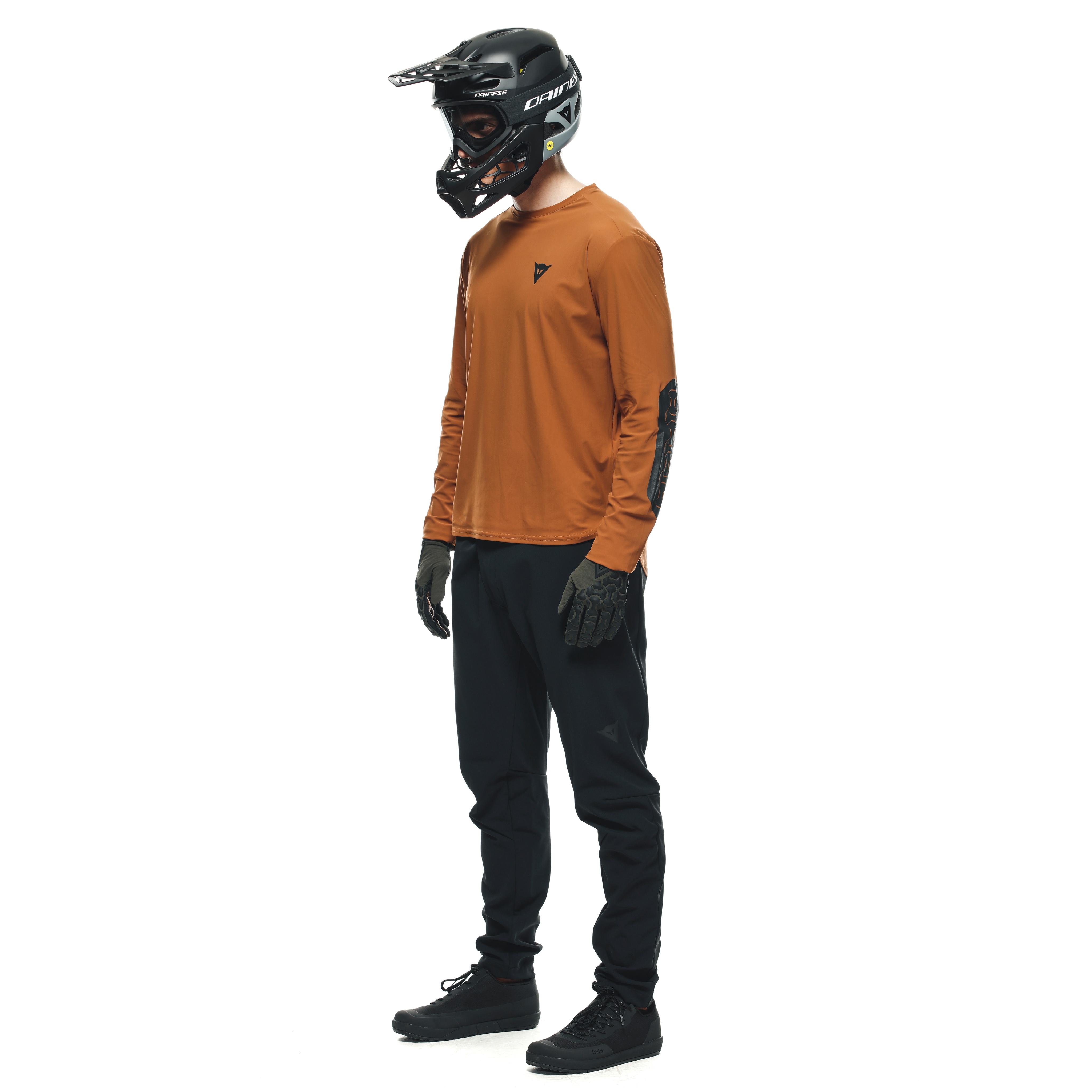 HGR JERSEY LS - MEN'S LONG SLEEVE BIKE T-SHIRT - TRAIL-BROWN - 4