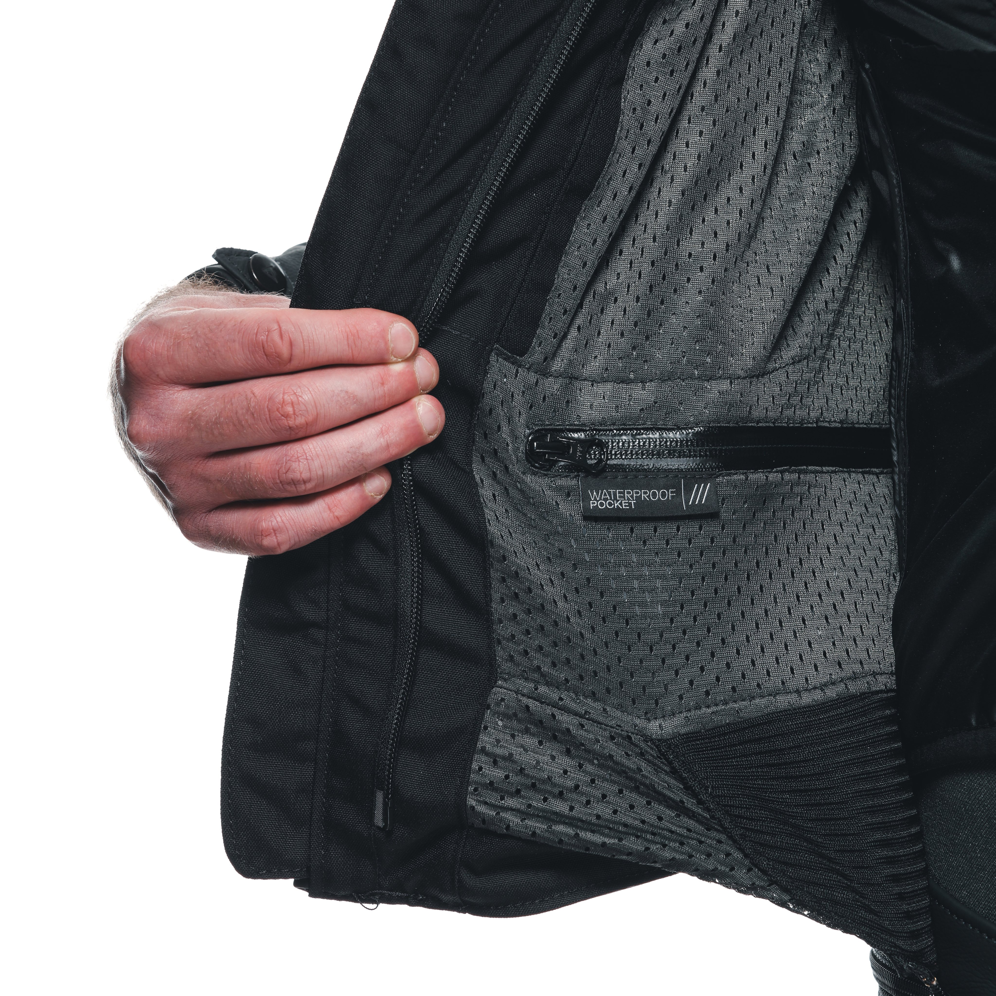 AVRO 5 - GIACCA MOTO IN PELLE UOMO - BLACK/WHITE/ANTHRACITE - 14