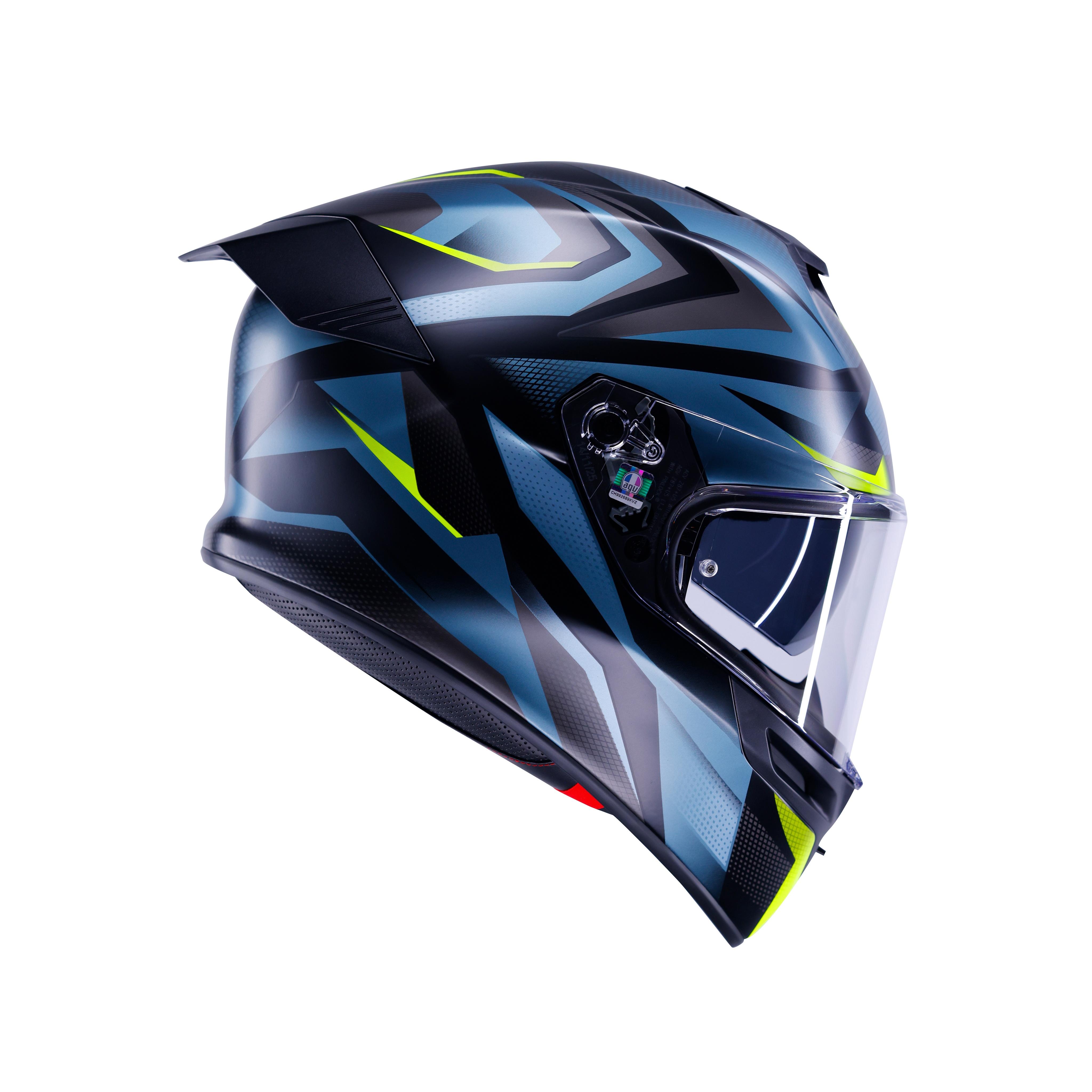 K5 MUNOR MATT BLACK/YELLOW FLUO - FULL-FACE MOTORCYCLE HELMET E2206 -  - 1