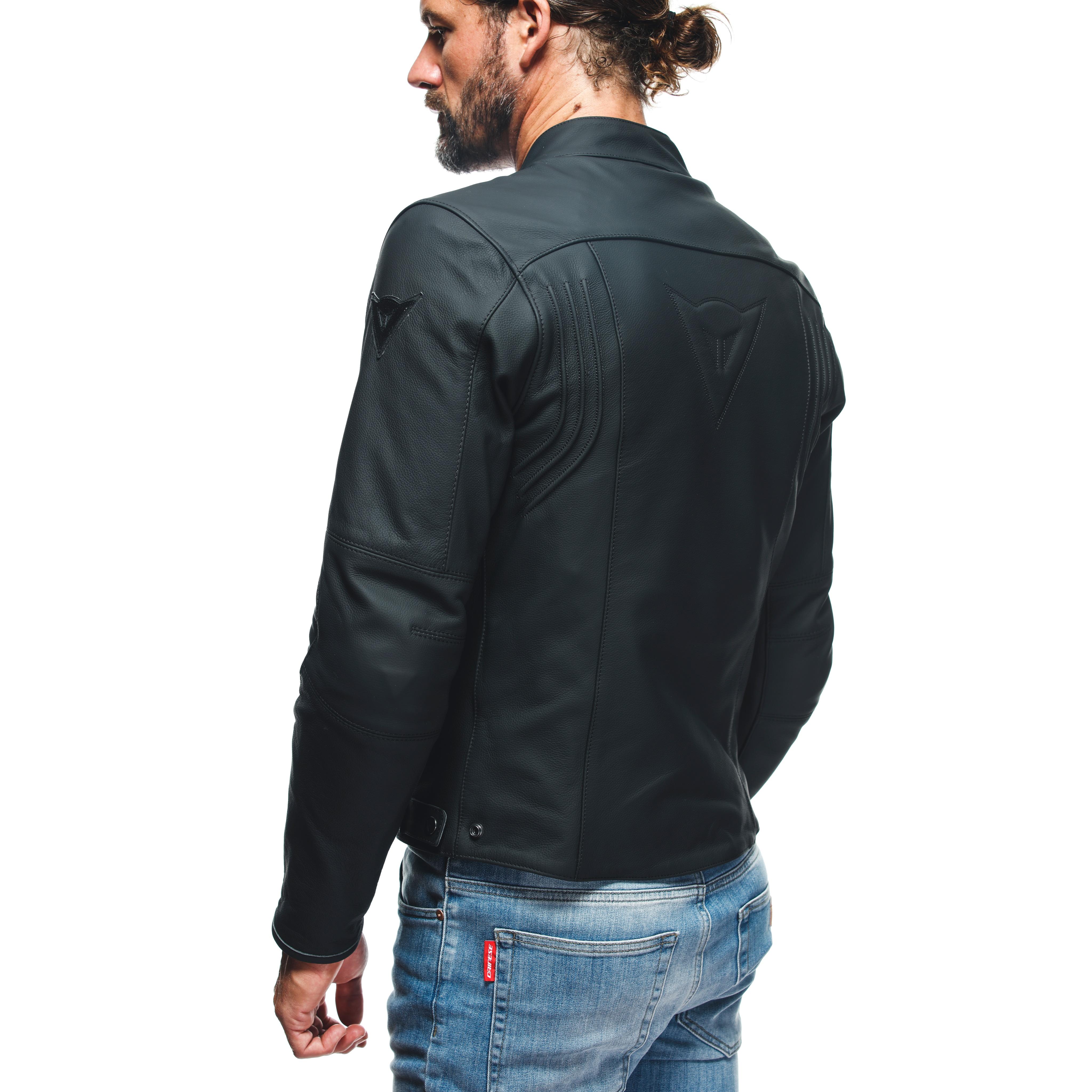 RAZON 2 - GIACCA MOTO IN PELLE UOMO - BLACK - 15