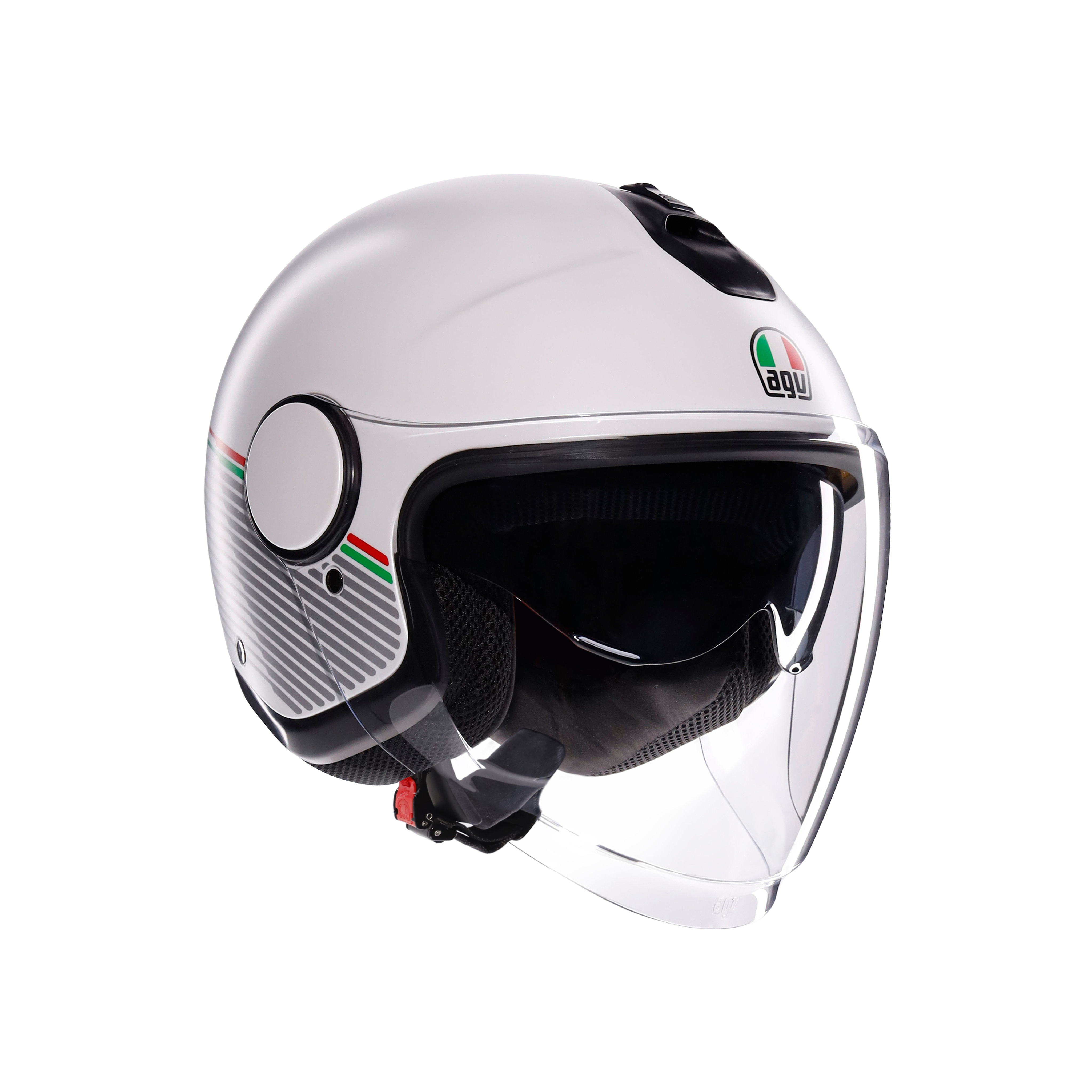 ETERES CAPOLIVERI MATT WHITE/ITALY - CASQUE MOTO JET E2206 -  - 6