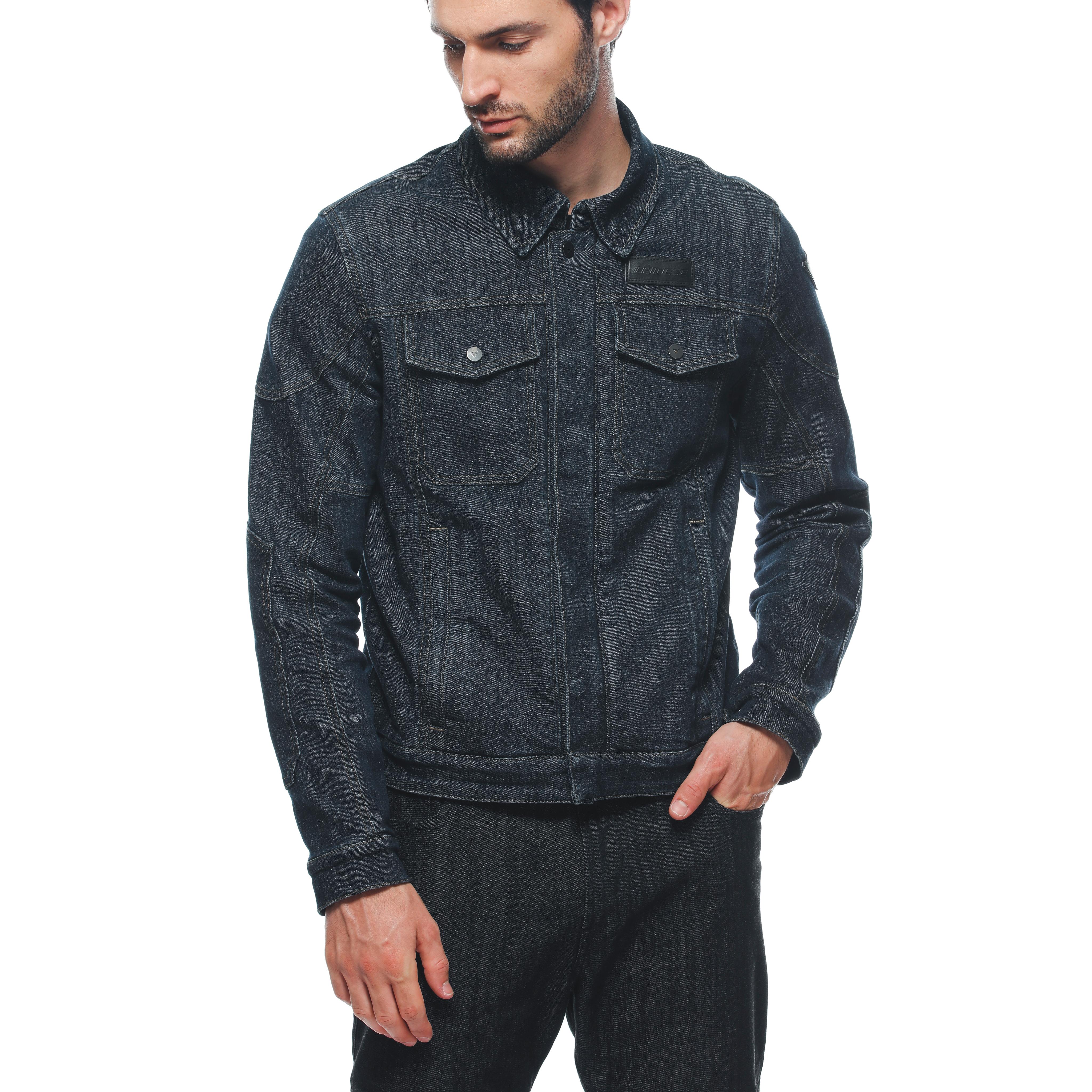 DENIM TEX - MEN'S MOTORCYCLE JACKET IN FABRIC - BLUE - 5