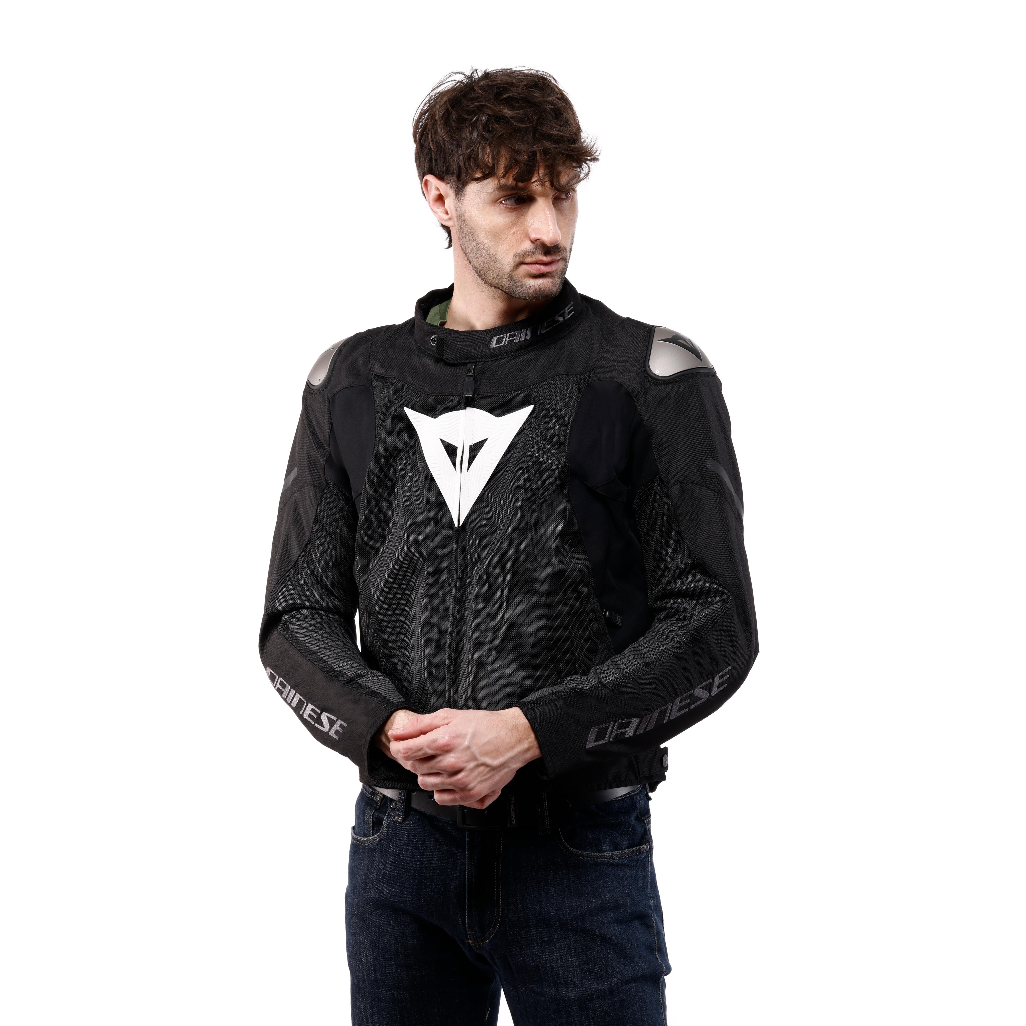 VENTAR AIR TEX - MEN'S SUMMER TEXTILE MOTORCYCLE JACKET - BLACK/ANTHRACITE/WHITE - 3
