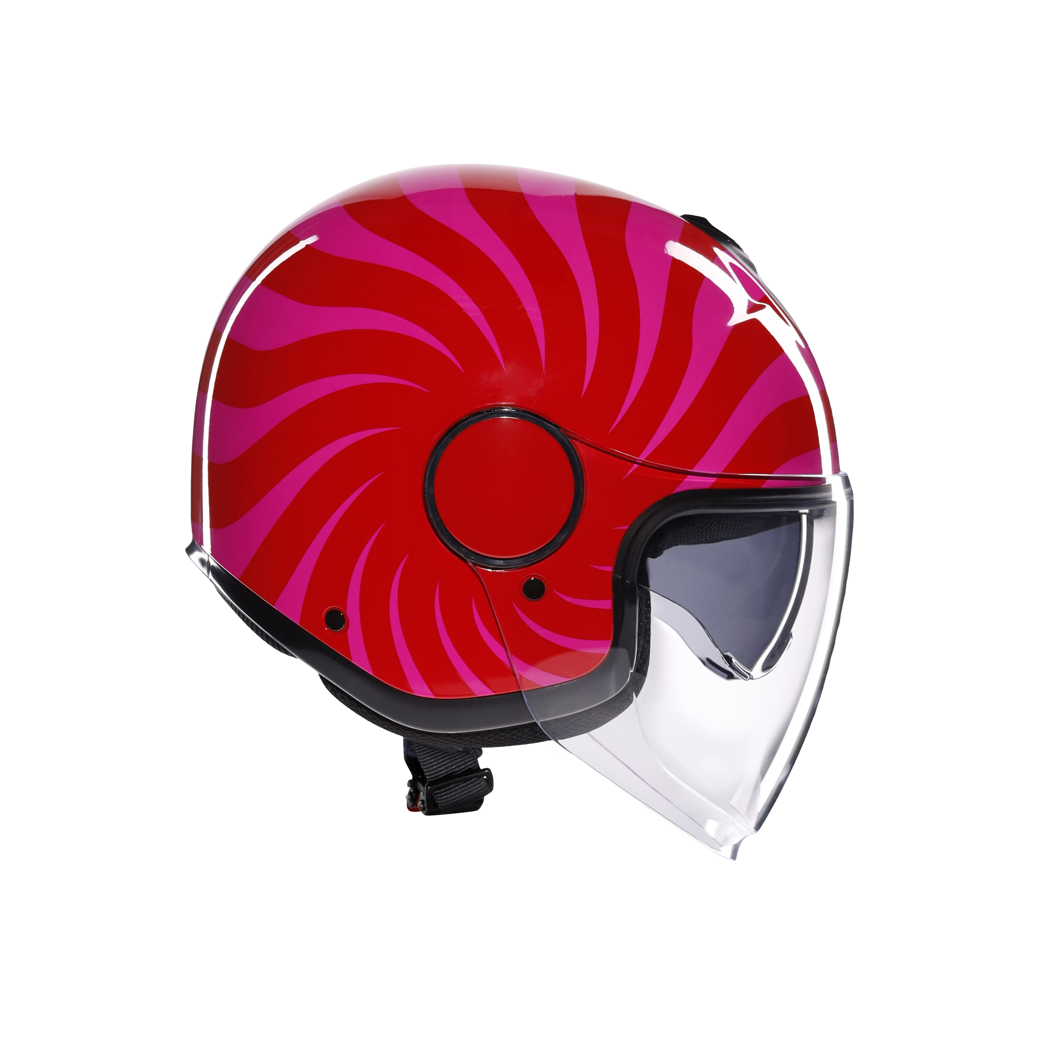 ETERES TROPEA RED/PINK - CASQUE MOTO JET E2206 -  - 3