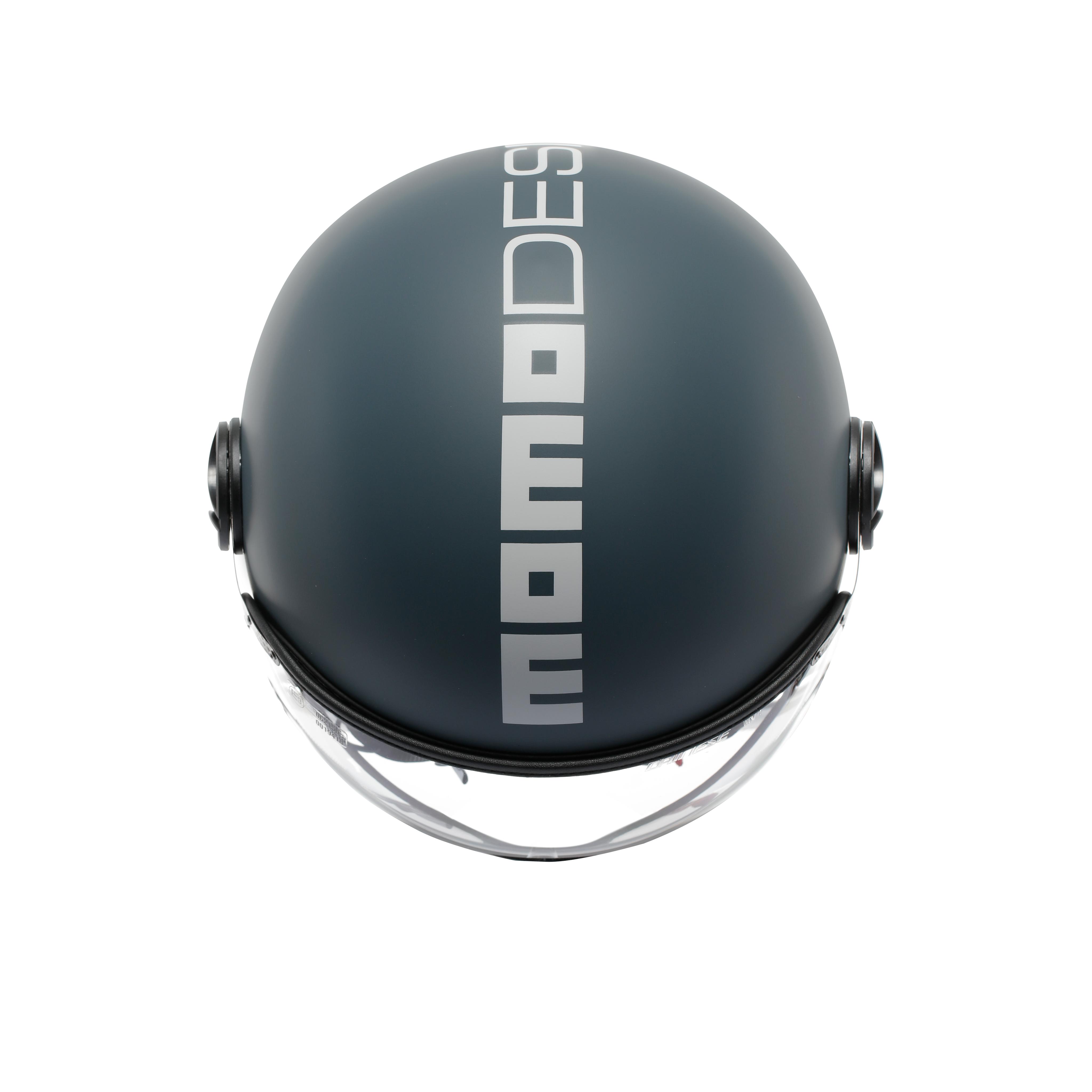 MOMODESIGN FGTR CLASSIC CANDY MAT BLUE CANARD / BLANC - CASQUE JET AVEC VISI&Egrave;RE E2206 -  - 4
