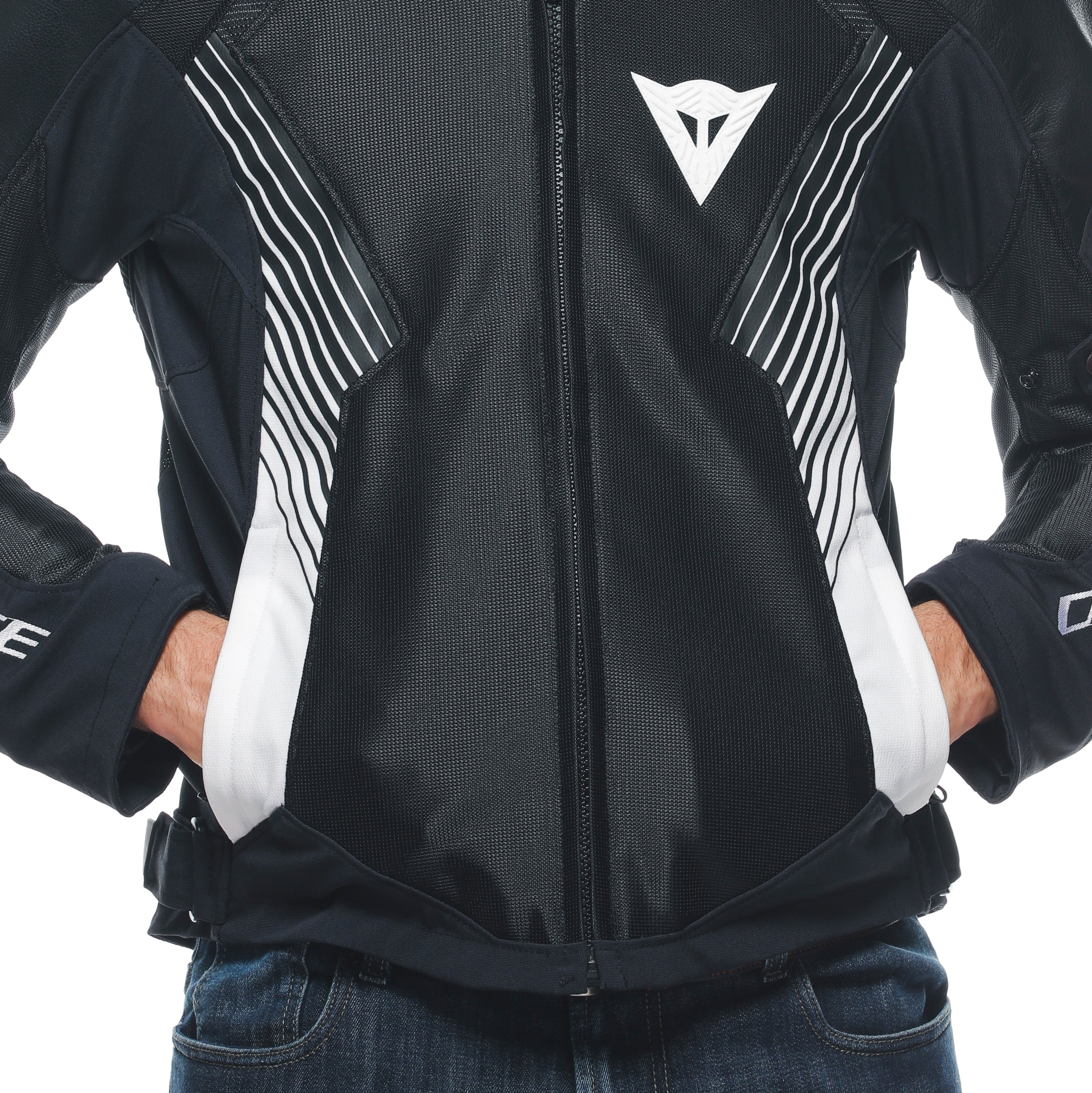 SUPER RIDER 2 ABSOLUTESHELL&trade; - MEN'S WATERPROOF MOTORCYCLE JACKET - BLACK/BLACK/WHITE - 5
