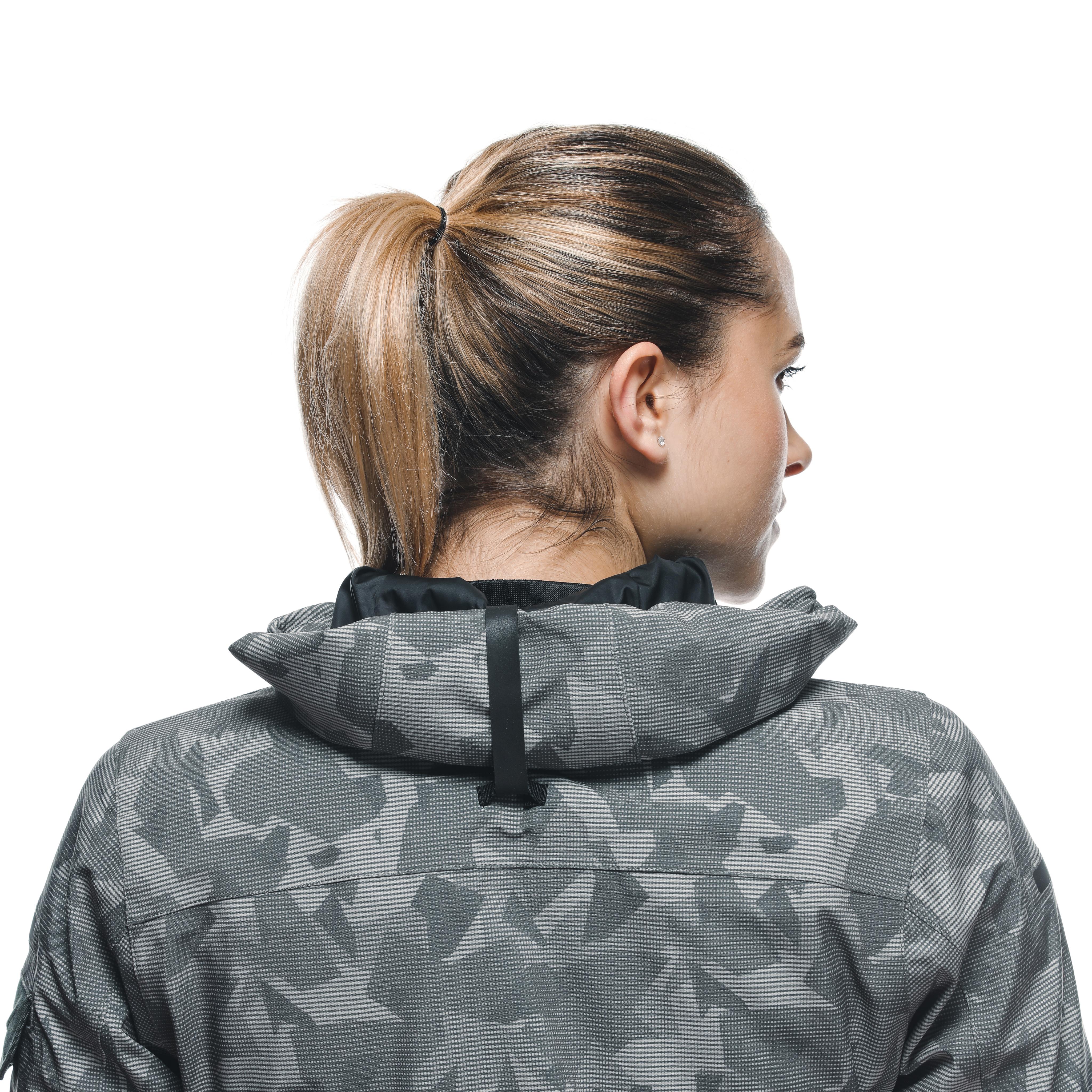 CENTRALE ABS&Oslash;LUTESHELL&trade; PRO - WOMEN'S WATERPROOF MOTORCYCLE JACKET - LONDON FOG CAMO DOTS - 15