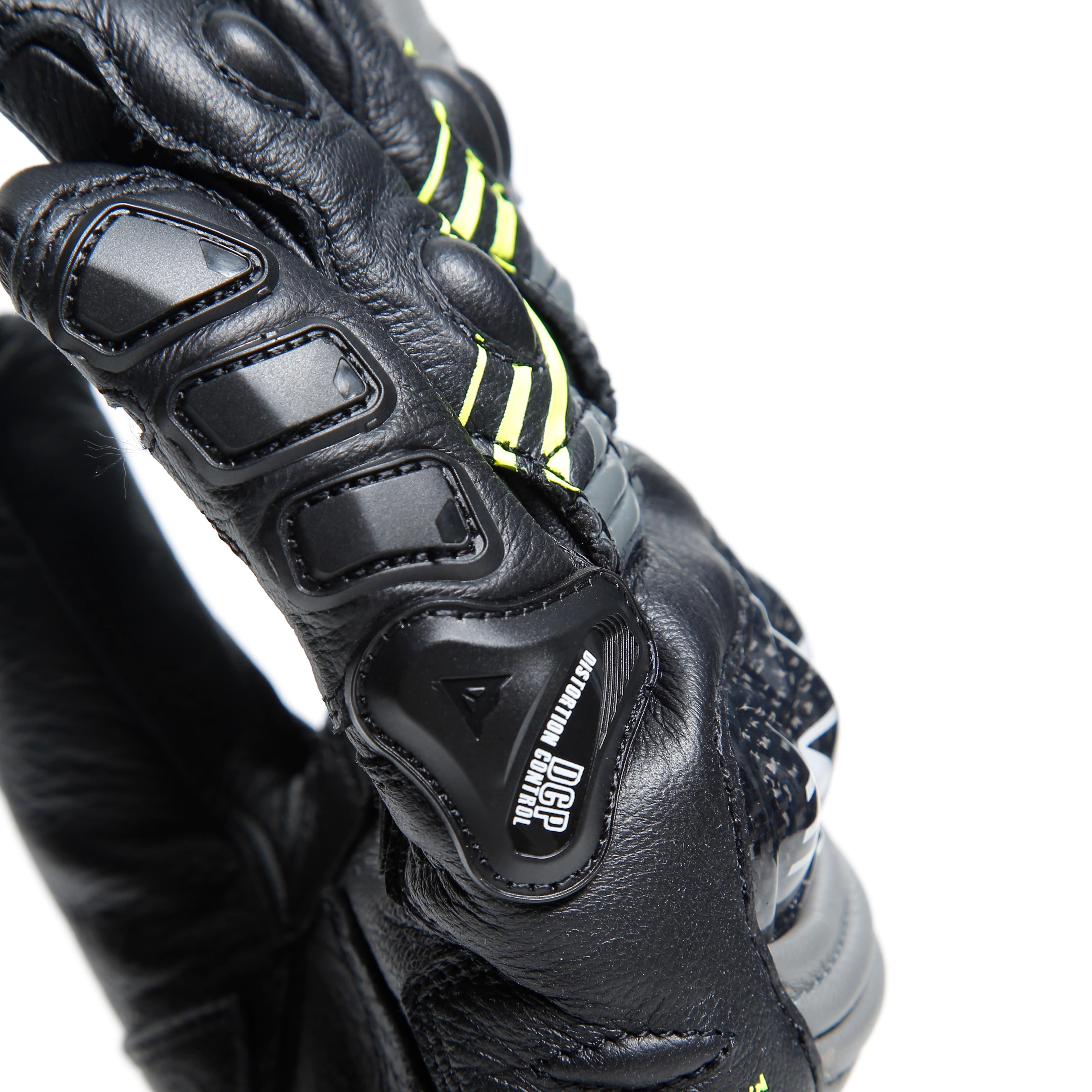DRUID 4 - MEN'S MOTORCYCLE LEATHER GLOVES | BLACK/CHARCOAL-GRAY