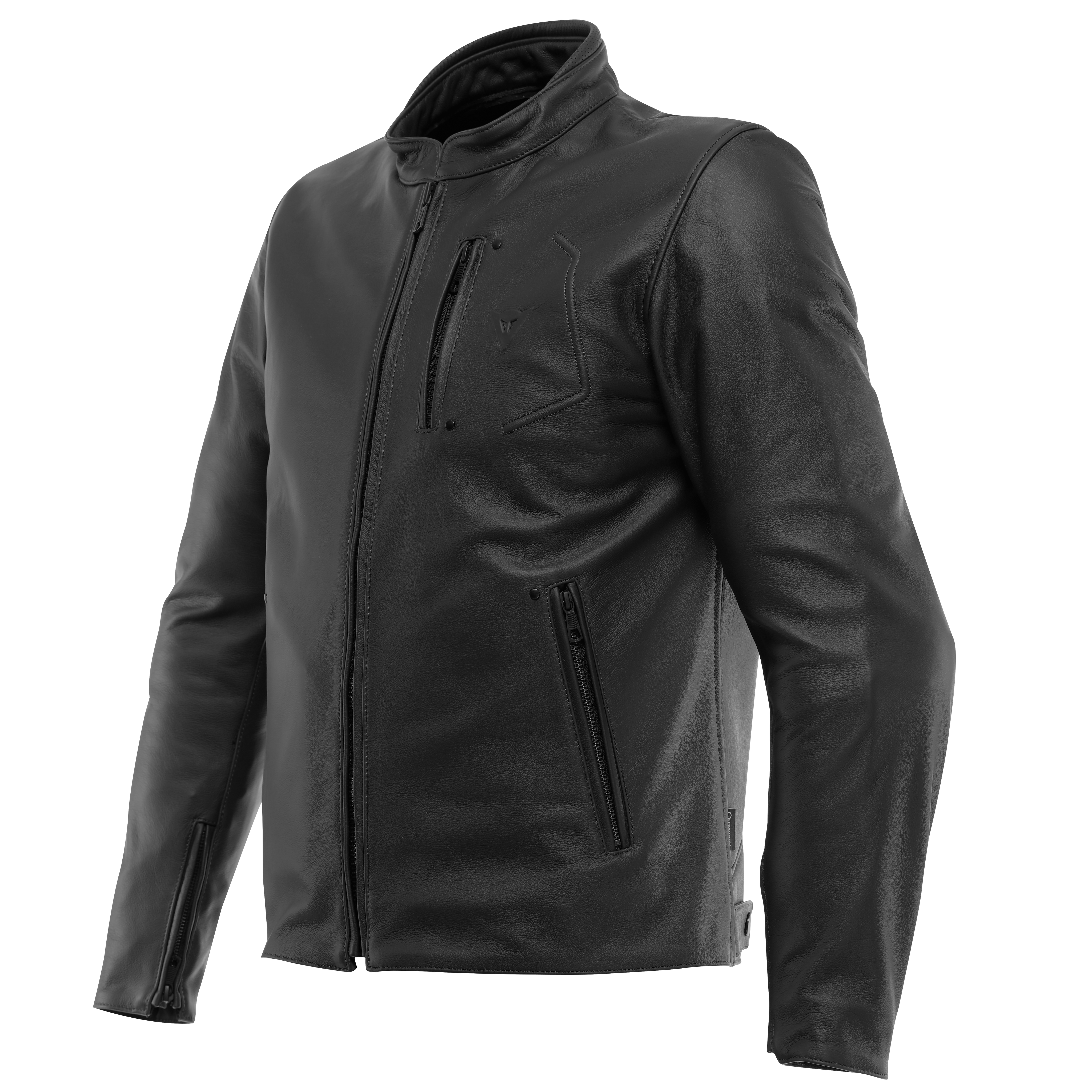FULCRO - MEN'S MOTORCYCLE LEATHER JACKET - BLACK - 1