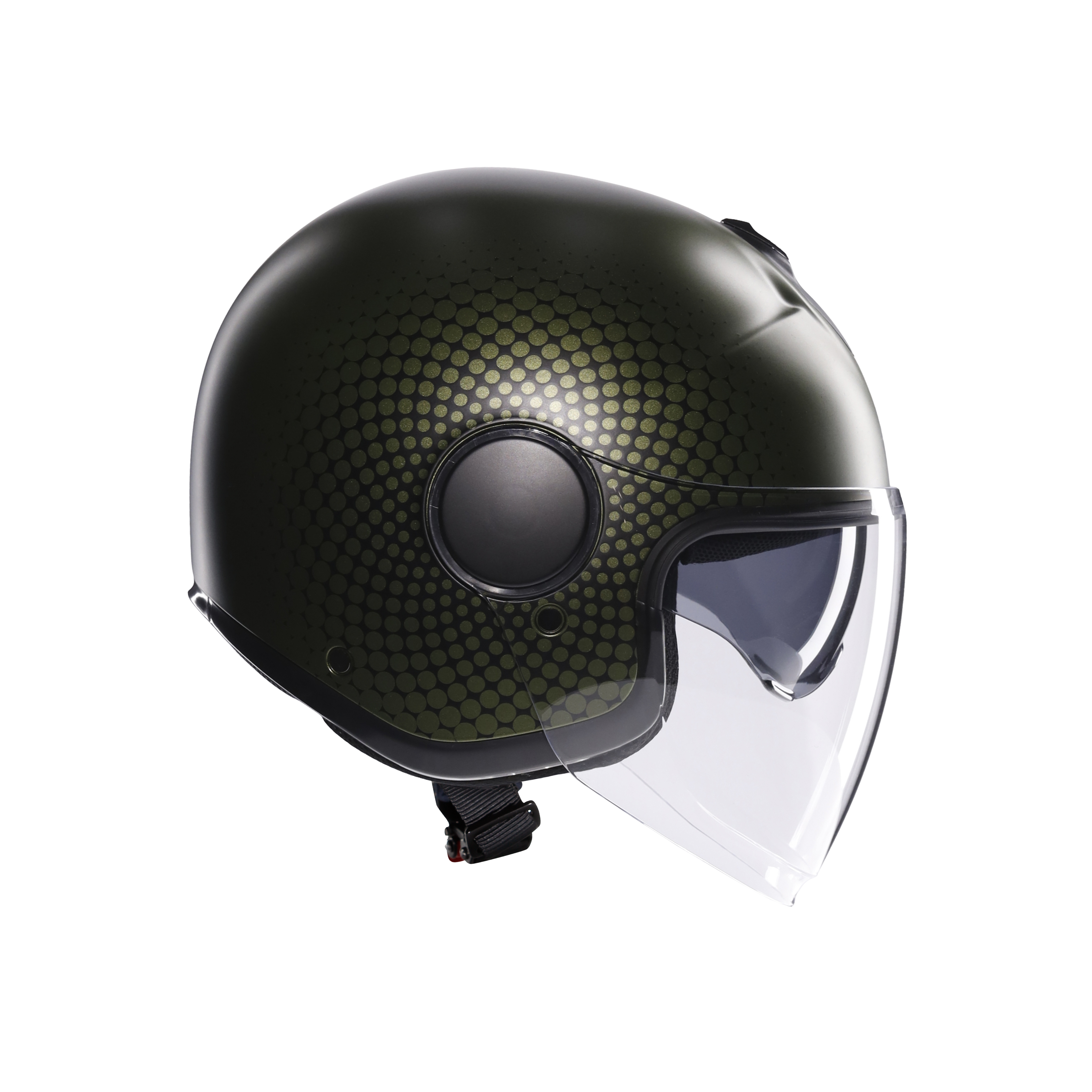 ETERES ANDORA MATT GREEN/BLACK - CASQUE MOTO JET E2206 -  - 1
