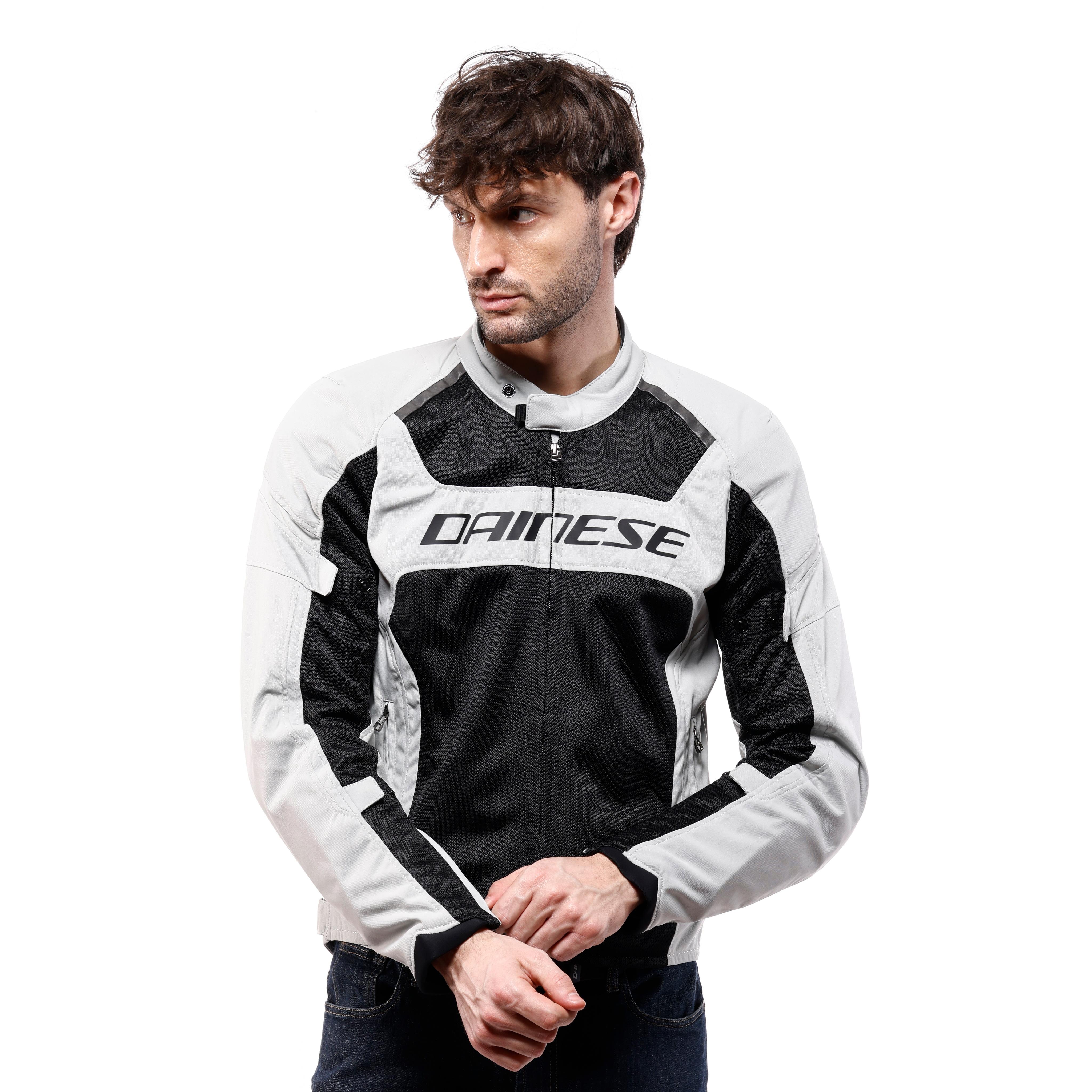 AIR FRAME 3 TEX - GIACCA MOTO ESTIVA IN TESSUTO UOMO - LIGHT GRAY/LIGHT GRAY/BLACK - 3