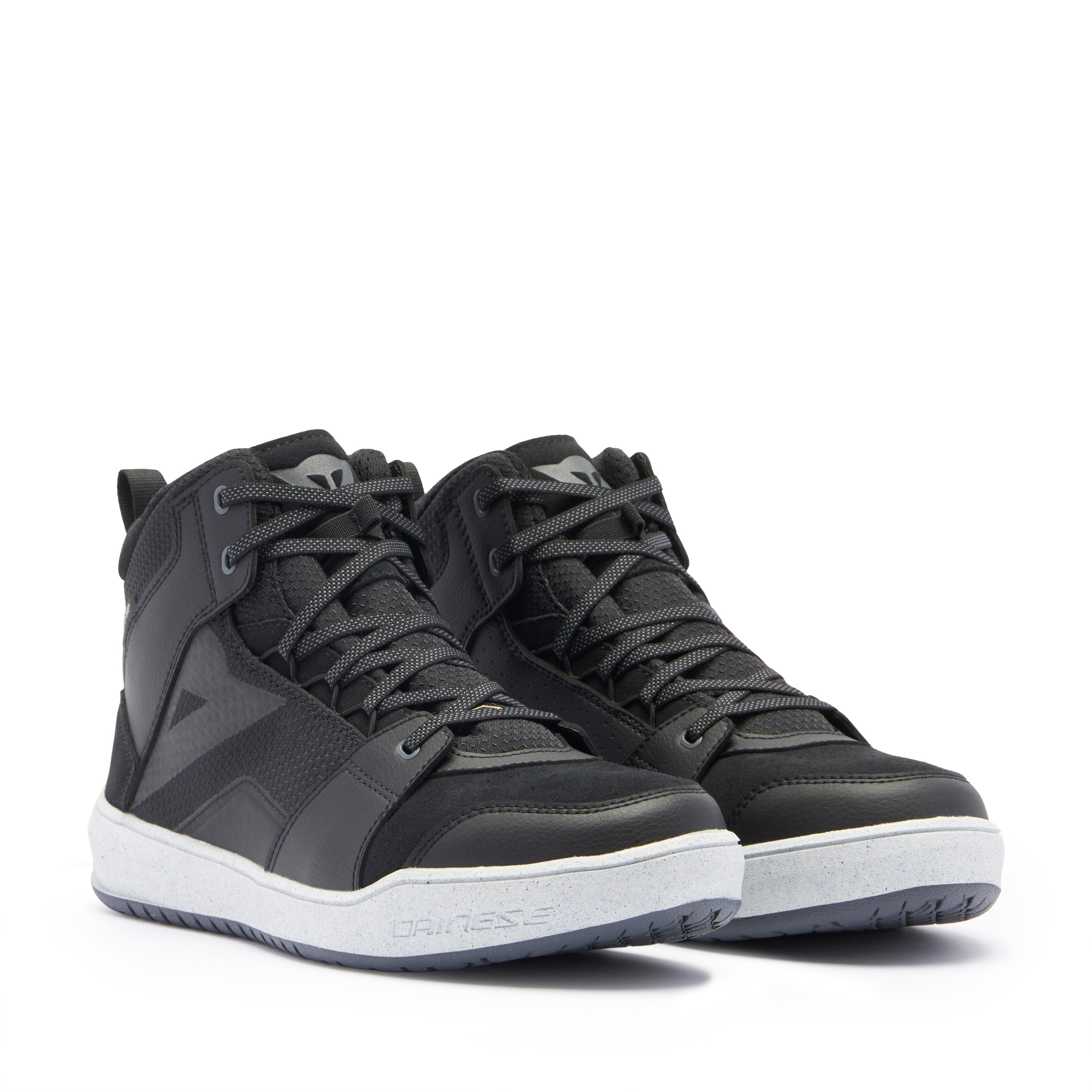 SUBURB D-WP - SCARPE MOTO IMPERMEABILI UOMO - BLACK/WHITE/IRON-GATE - 1