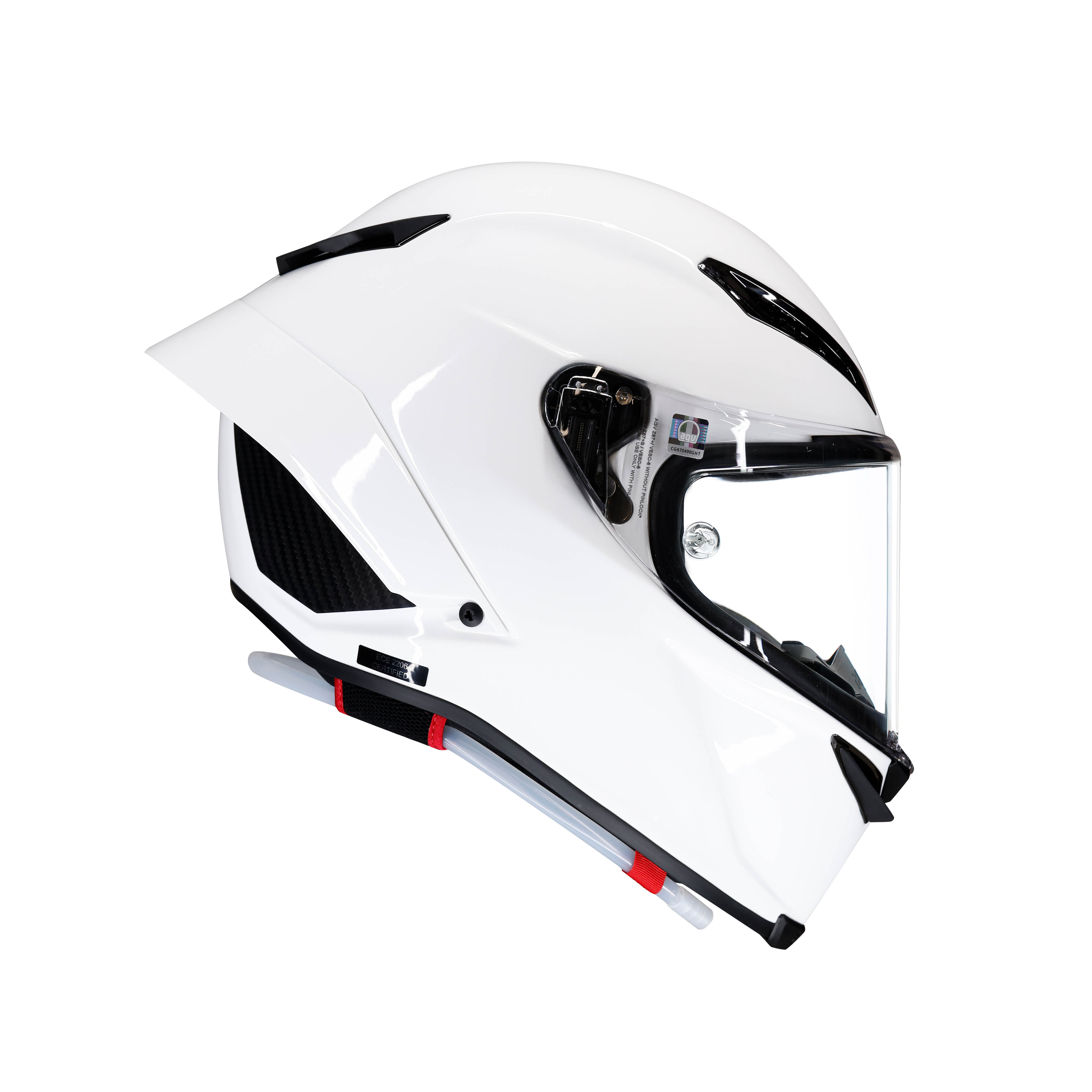 PISTA GP RR MONO WHITE - FULL-FACE MOTORCYCLE HELMET E2206 DOT -  - 3