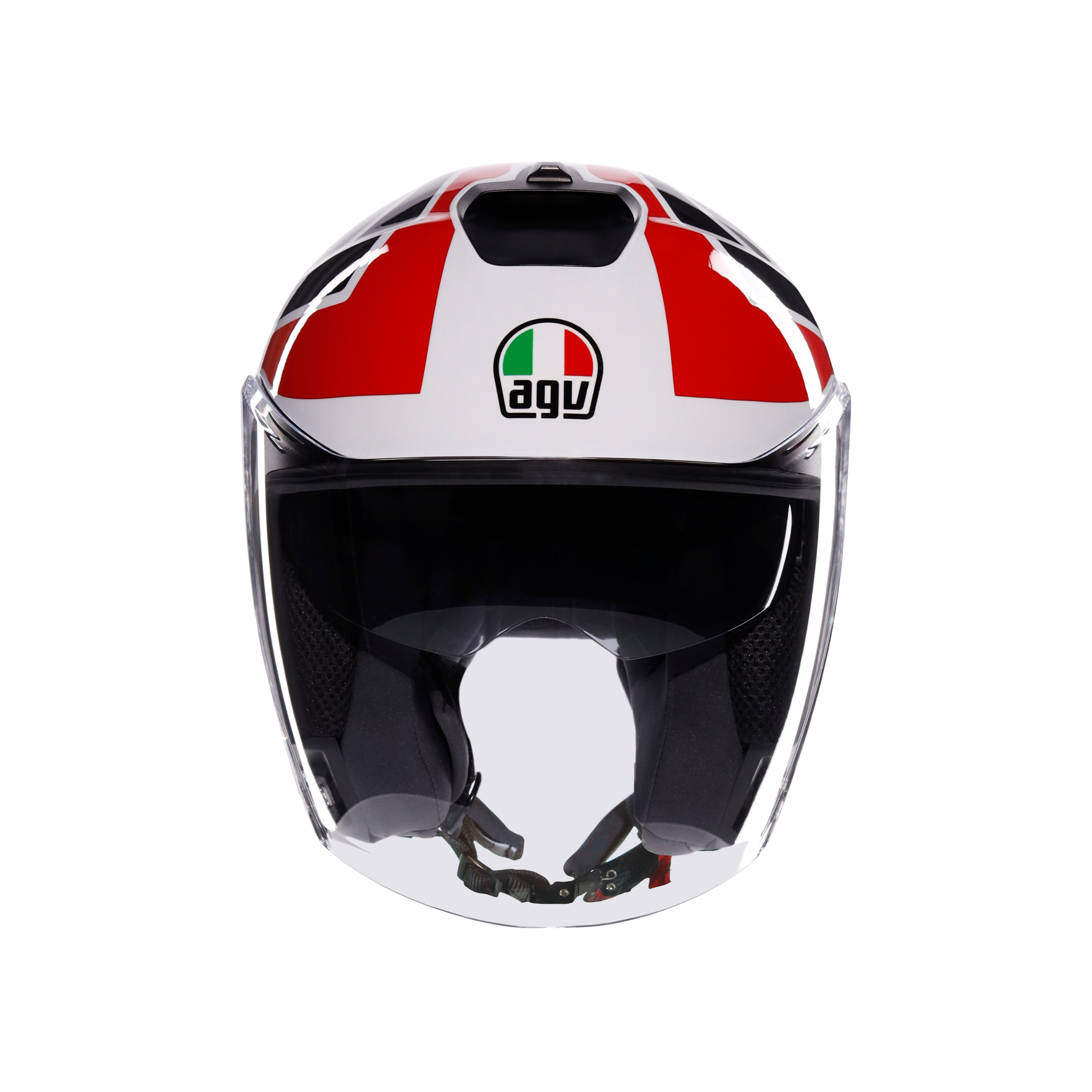 IRIDES TOLOSA BLACK/GREY/RED - CASQUE MOTO JET E2206 -  - 7