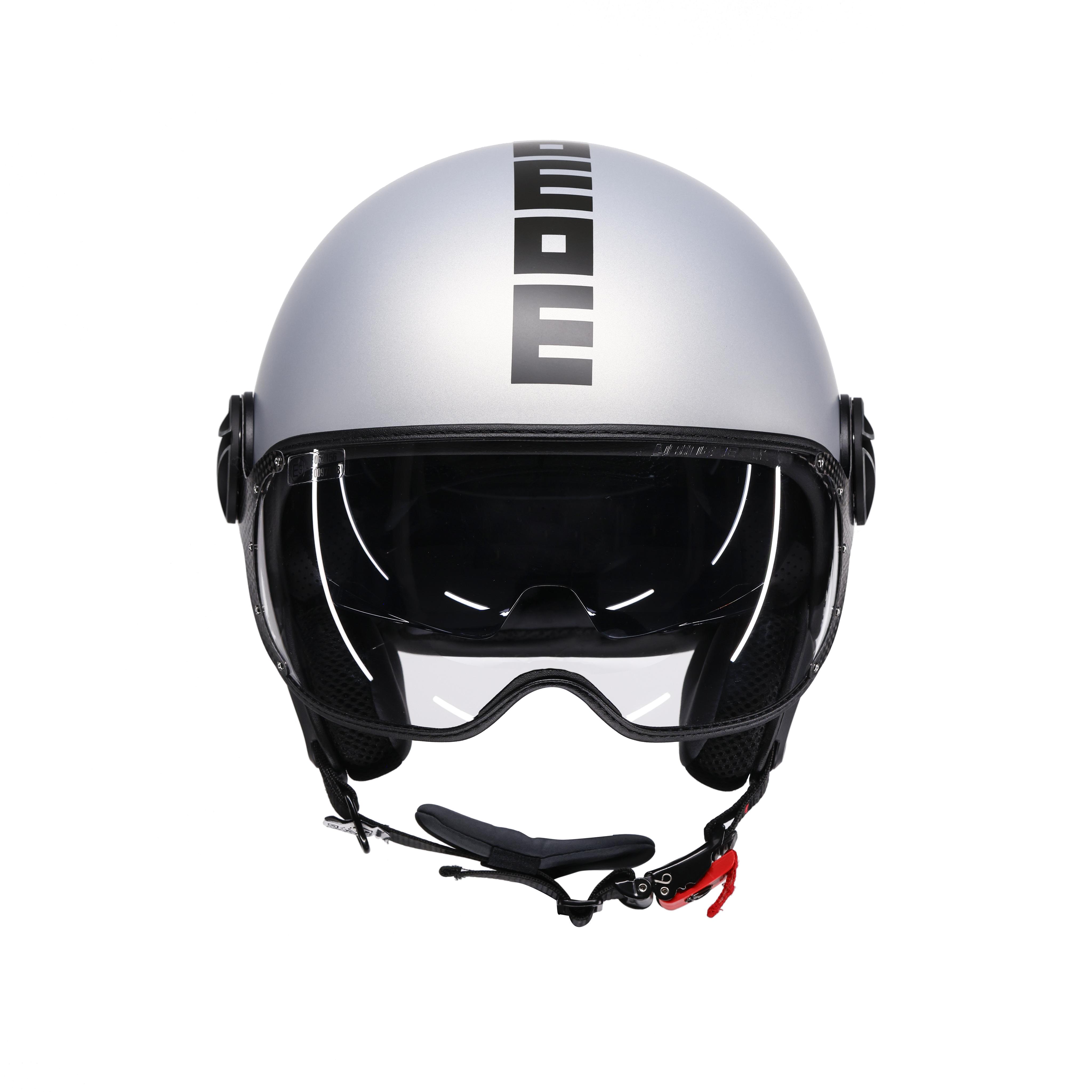 MOMODESIGN FGTR EVO - JET-HELM MIT DOPPELVISIER E2206 - MONO MATT GREY/CERULEAN GREY -  - 2