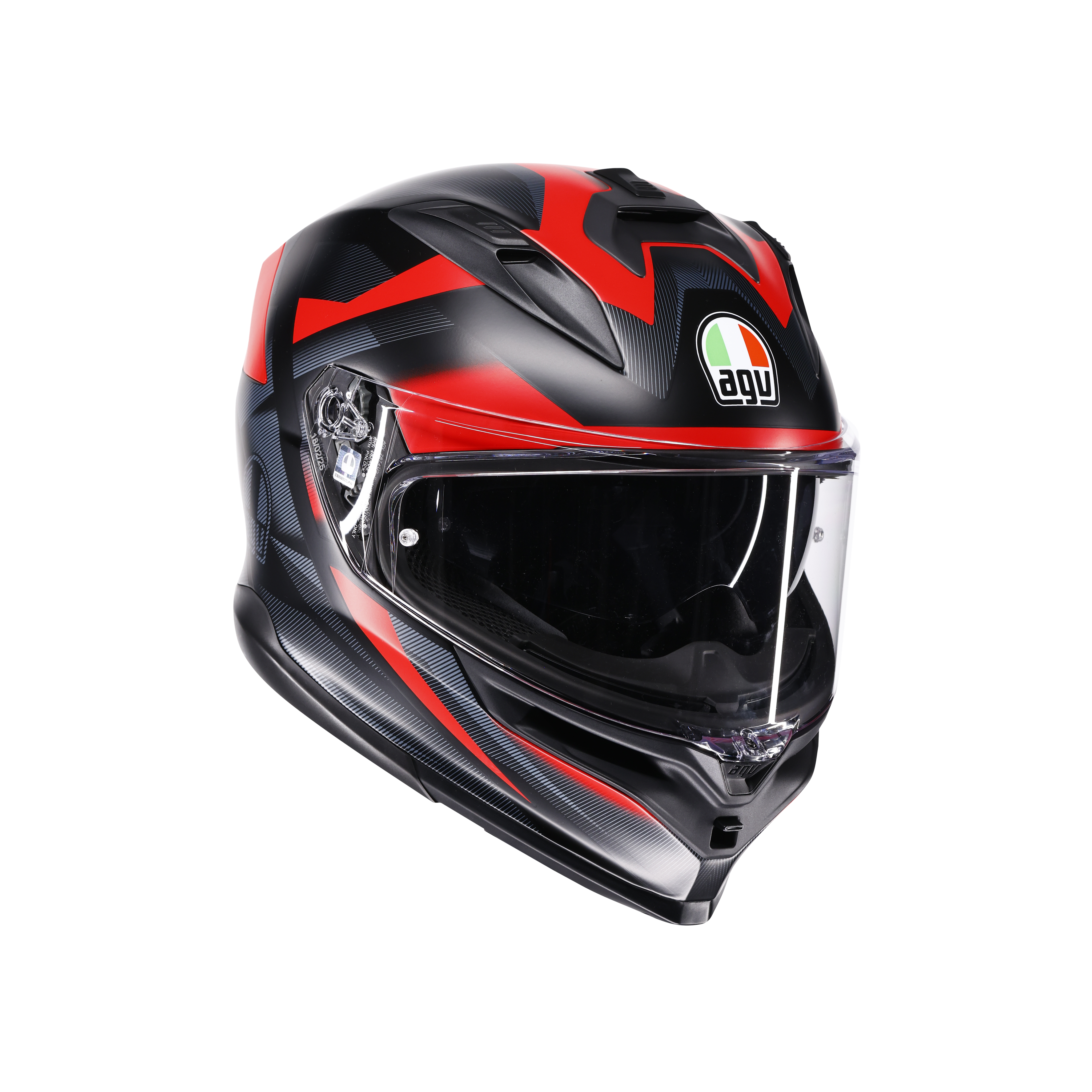 K7 MPLK GLIMPSE MATT BLACK/RED - MOTORBIKE FULL FACE HELMET DOT (E2206) -  - 12
