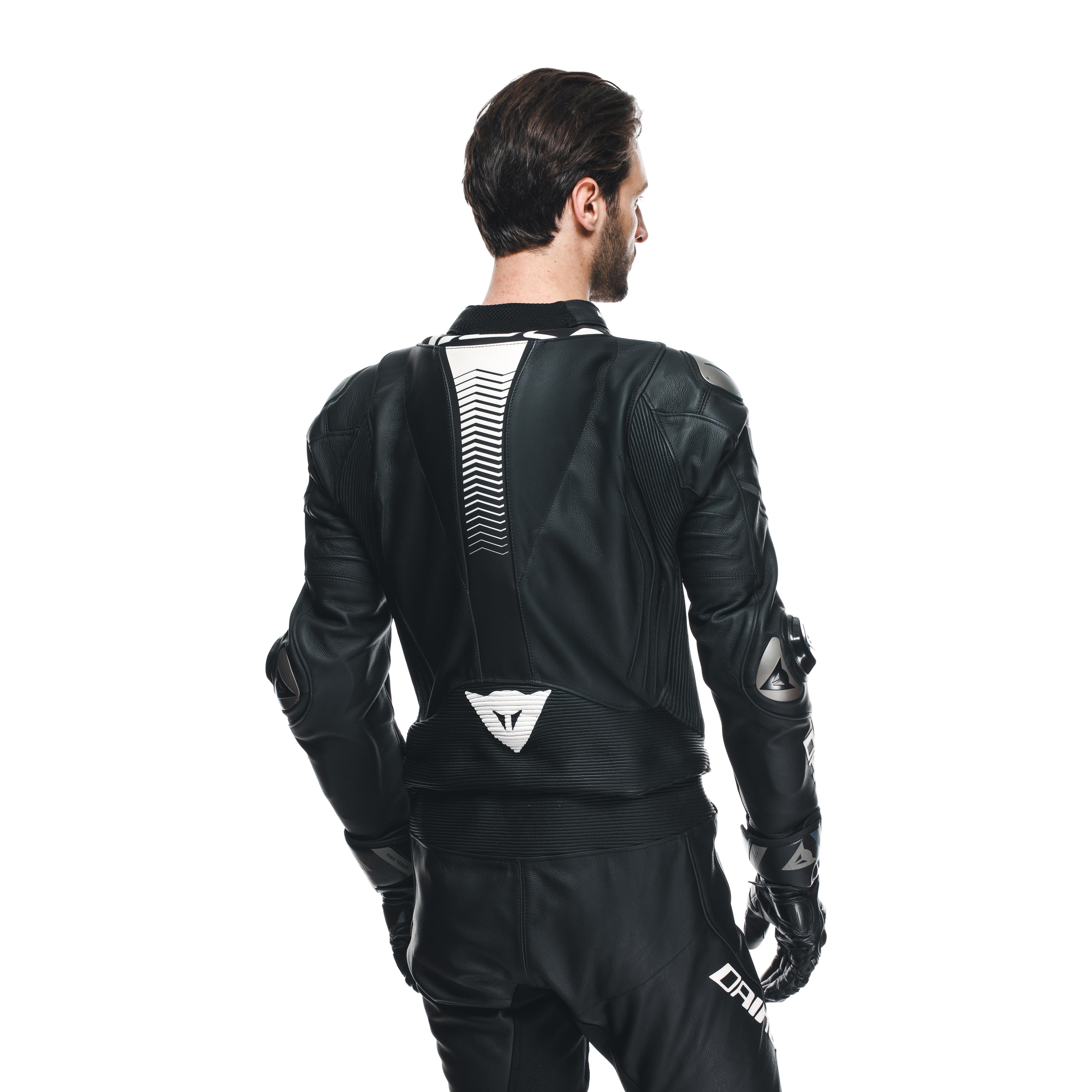 LAGUNA SECA 5 - TUTA MOTO DIVISIBILE IN PELLE PERFORATA UOMO - BLACK/BLACK/WHITE - 9