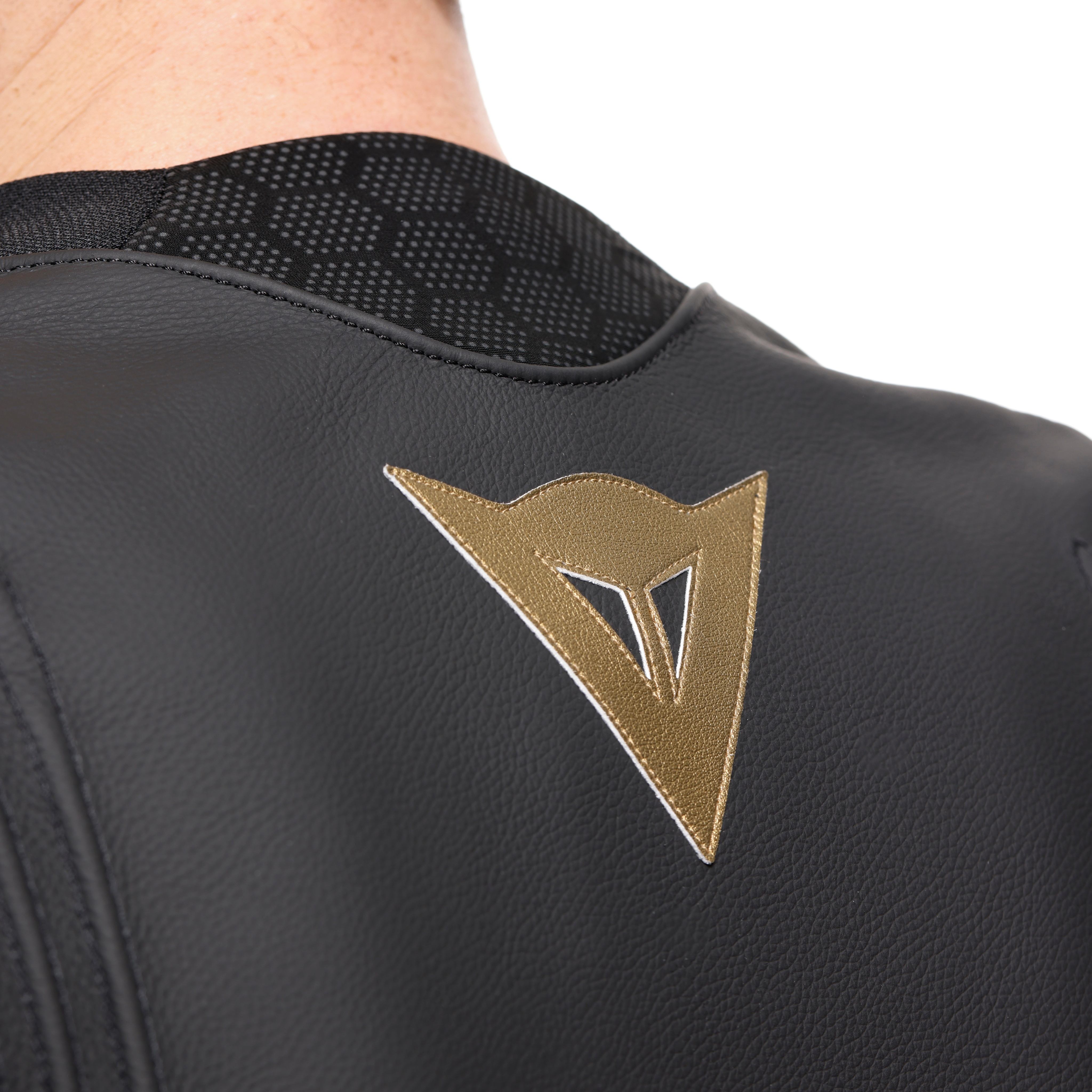 RACING 5 - CHAQUETA DE MOTO DE CUERO PARA HOMBRE - BLACK/GOLD - 8