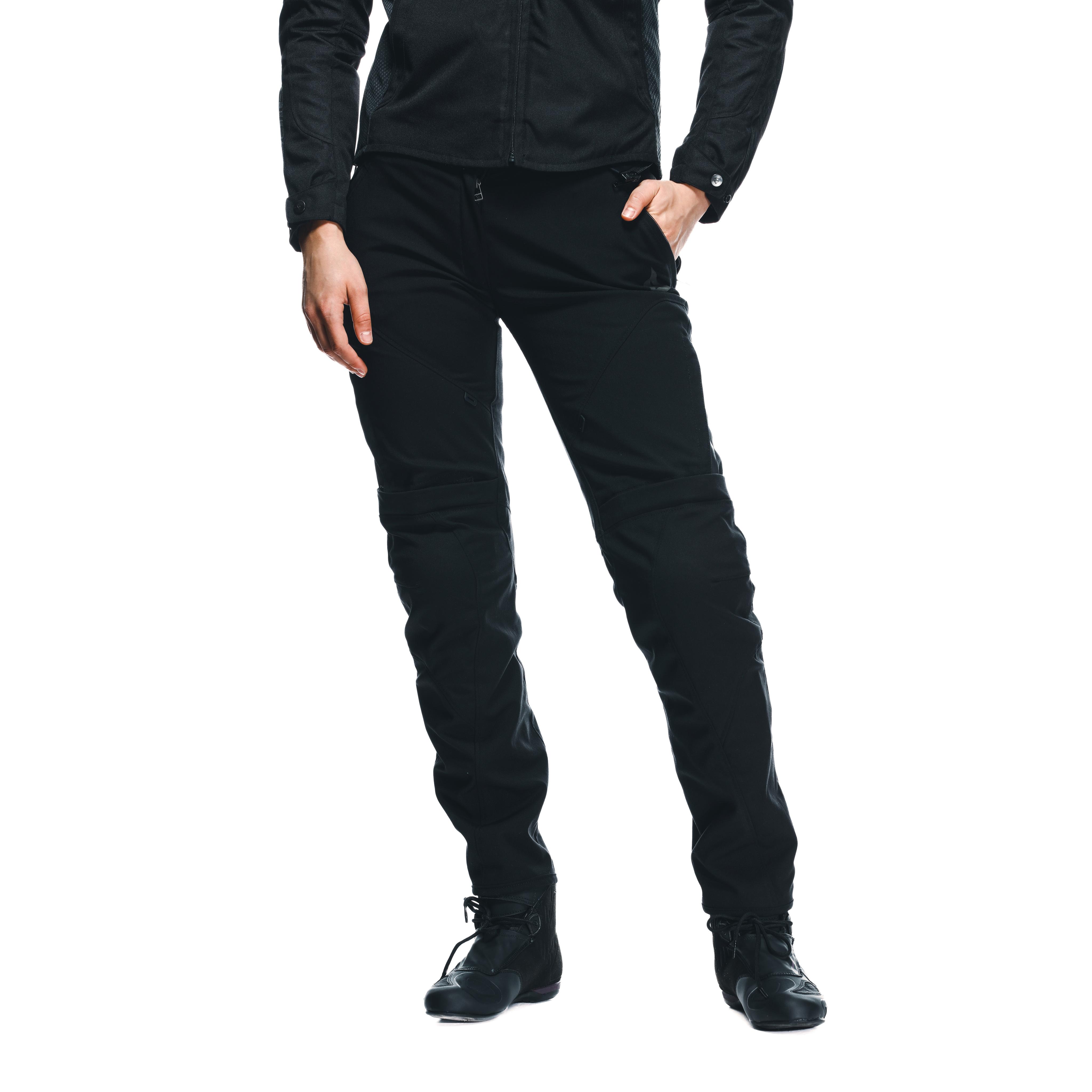 DRAKE 2 AIR - WOMEN'S SUMMER MOTORCYCLE PANTS IN FABRIC - BLACK/BLACK - 5