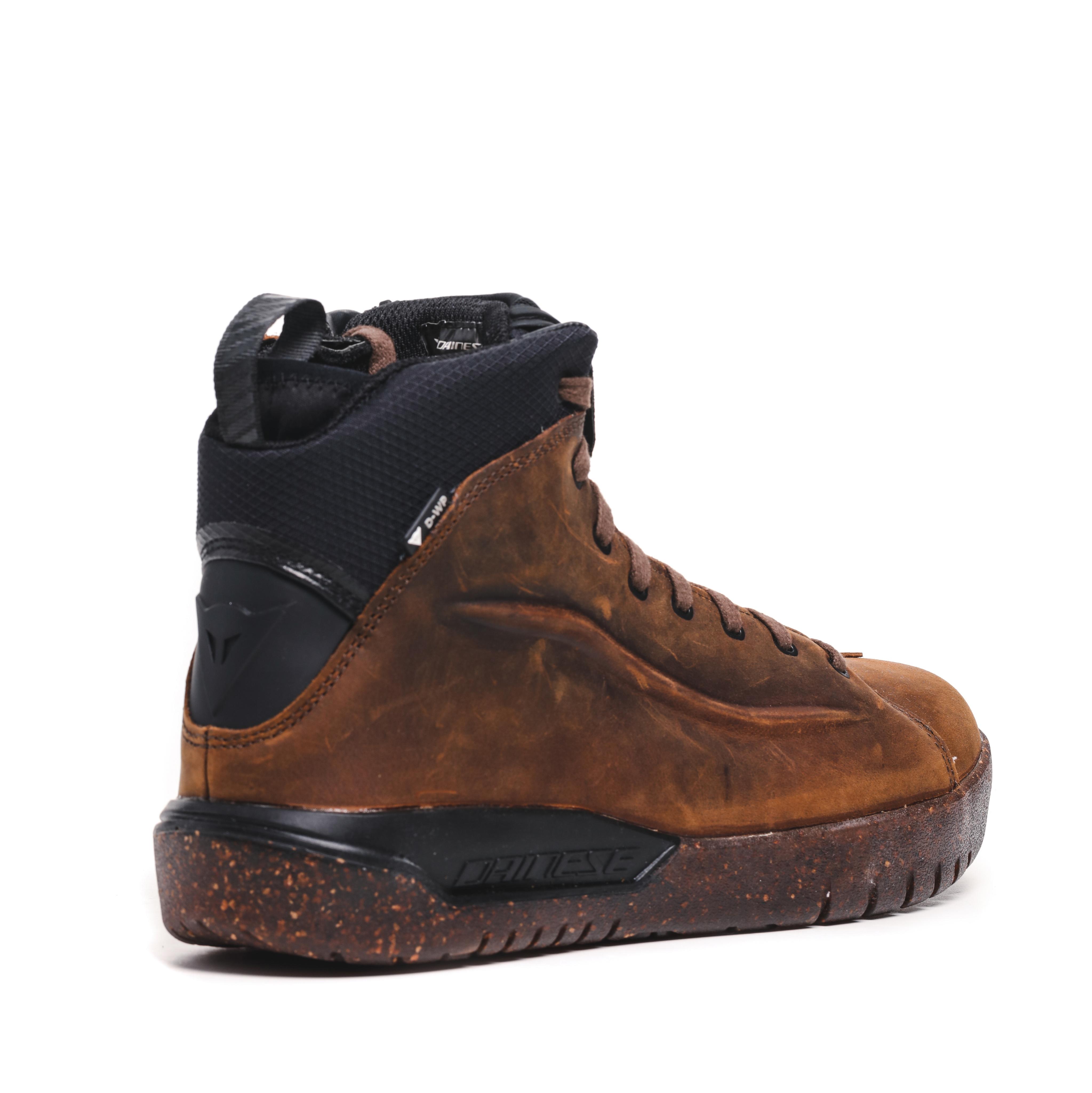 METRACTIVE D-WP - MEN'S WATERPROOF MOTORCYCLE SHOES - BROWN/NATURAL-RUBBER - 3
