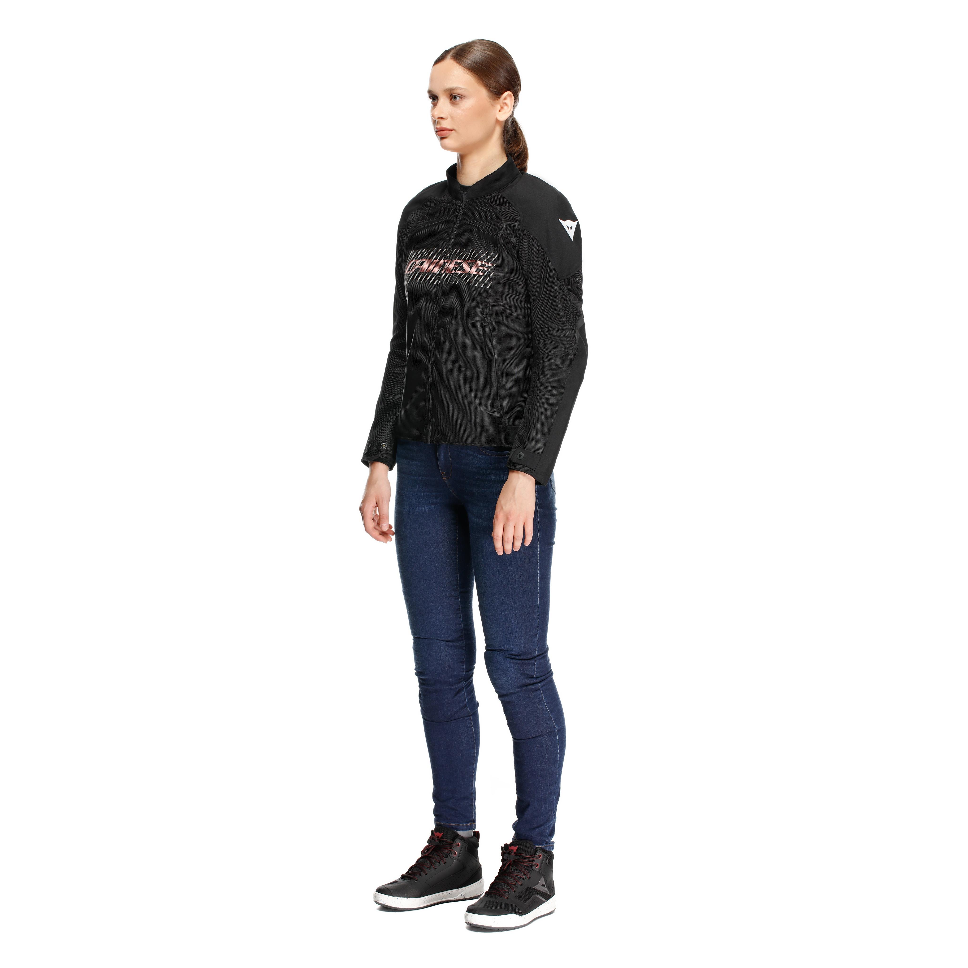 HEROSPHERE AIR - GIACCA MOTO ESTIVA DONNA - BLACK/WHITE/PEACH - 17