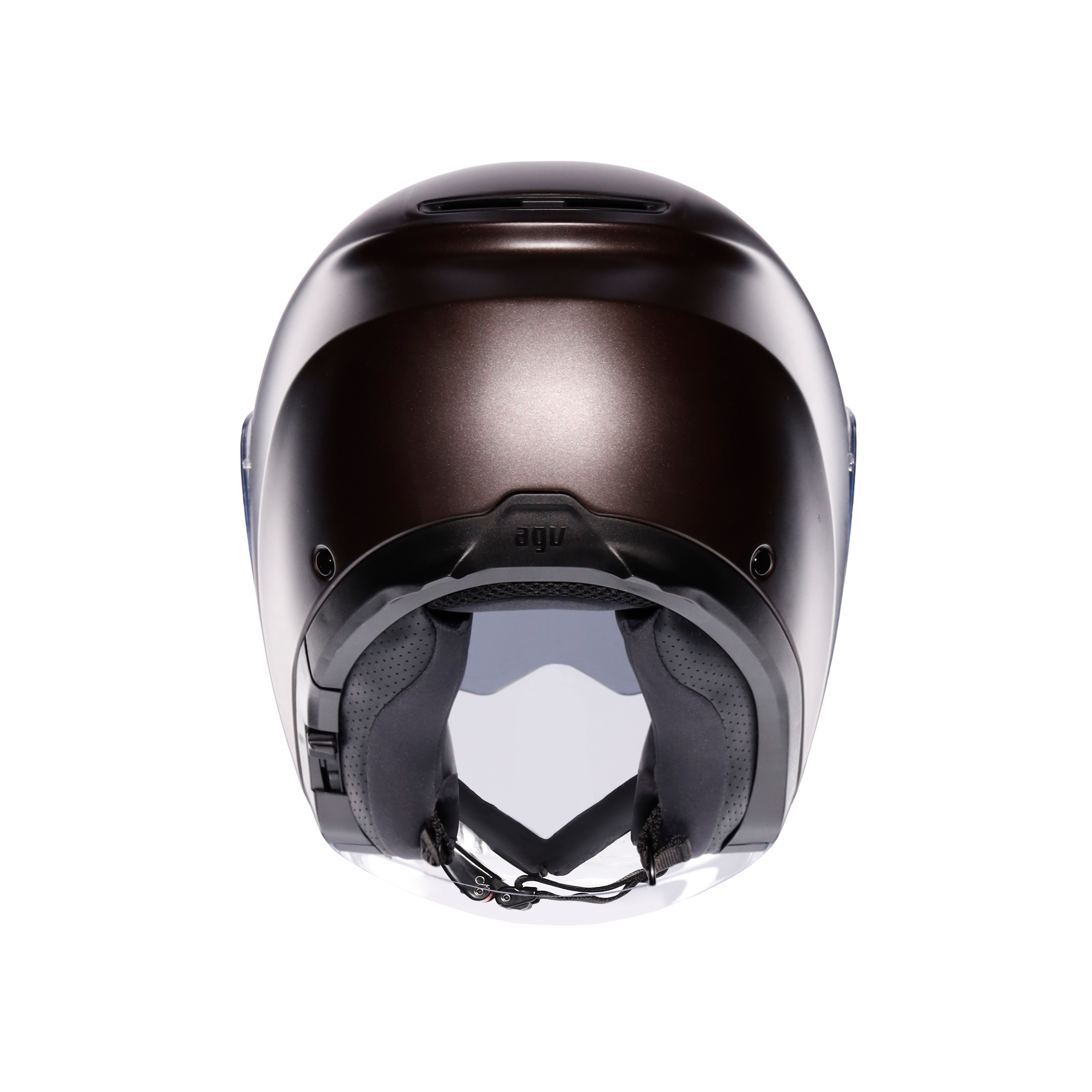 IRIDES MONO MATT PREGIATO BRONZE - MOTORBIKE OPEN FACE HELMET E2206 -  - 5
