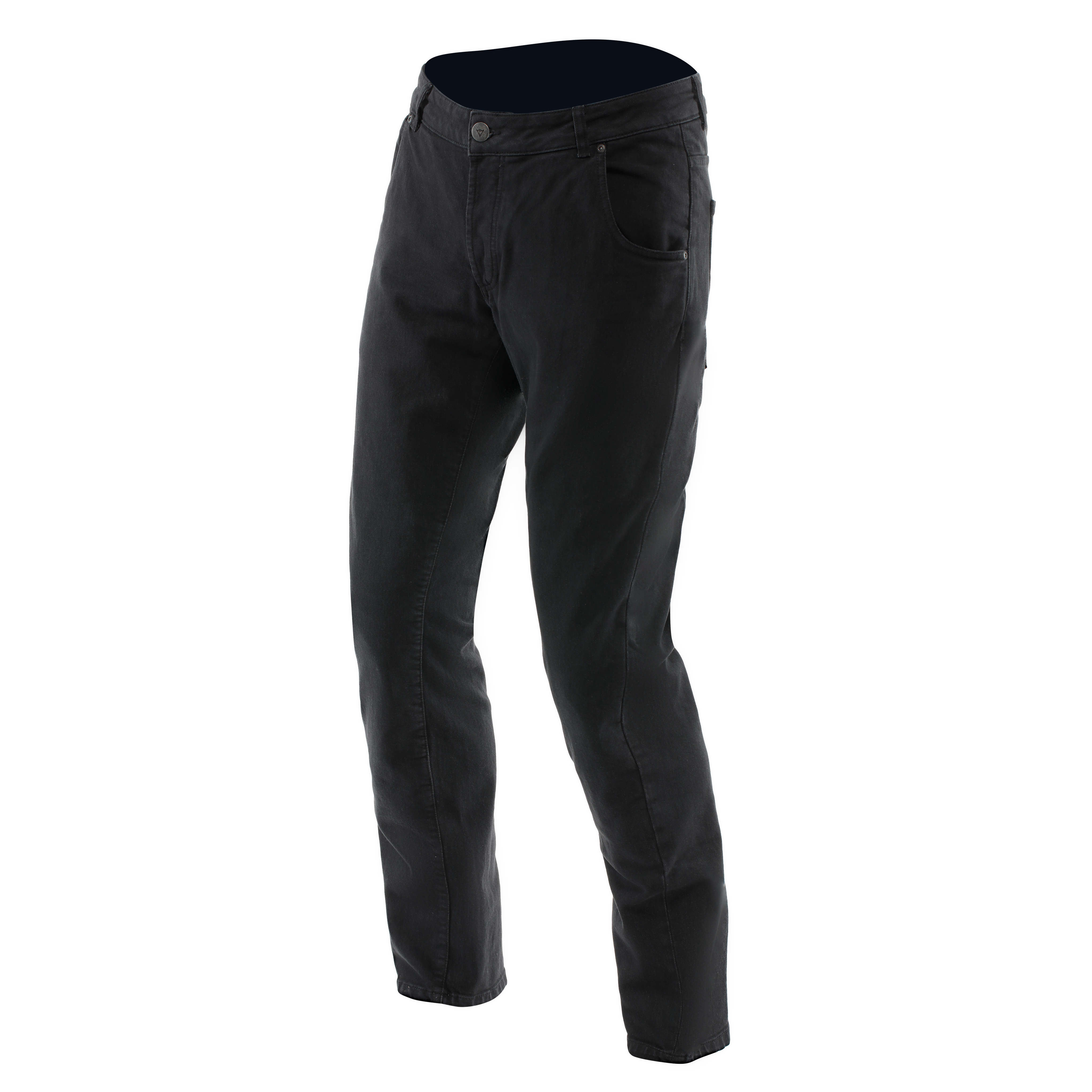 5-POCKET DENIM SLIM - MEN MOTORCYCLE JEANS - BLACK - 1