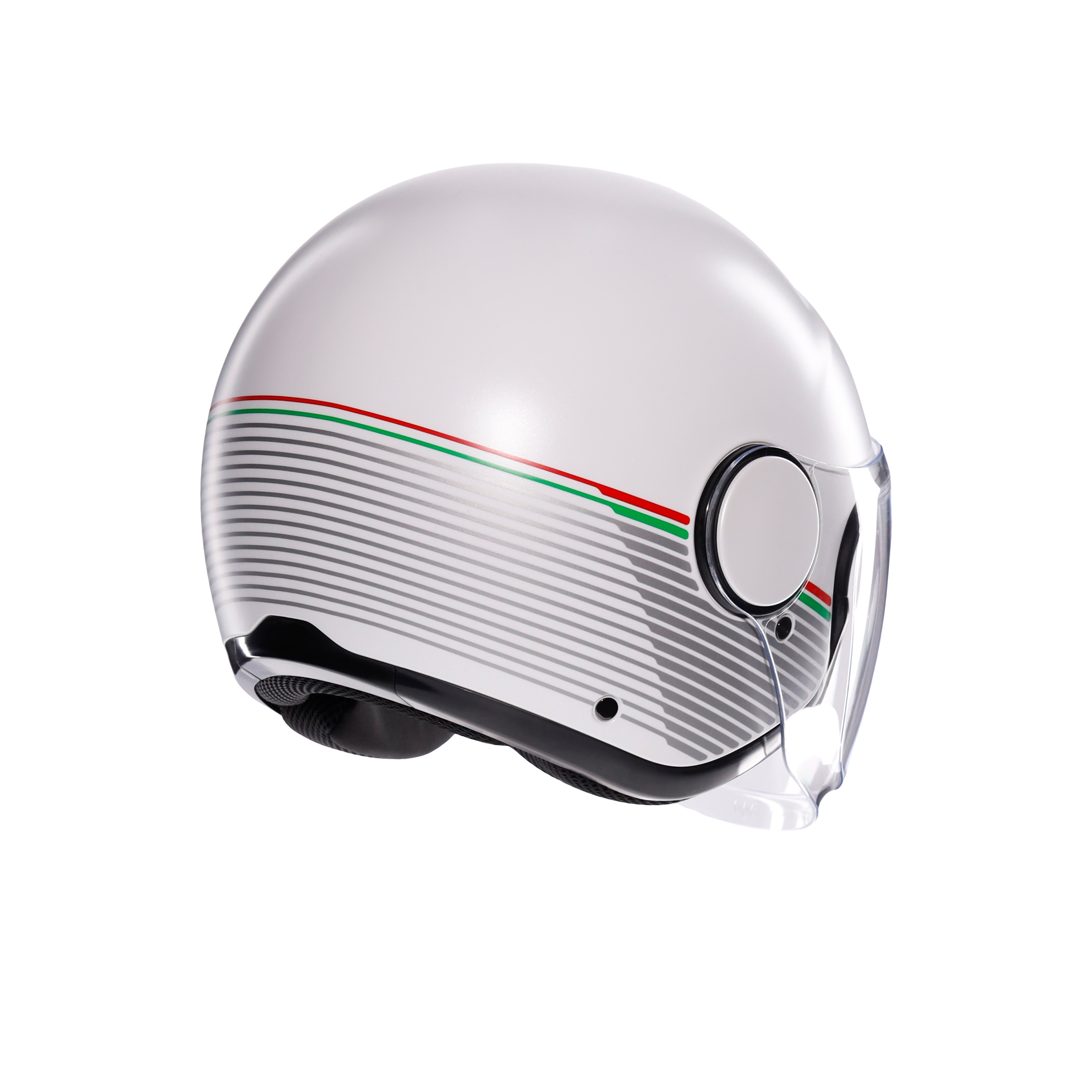 ETERES CAPOLIVERI MATT WHITE/ITALY - CASQUE MOTO JET E2206 -  - 4
