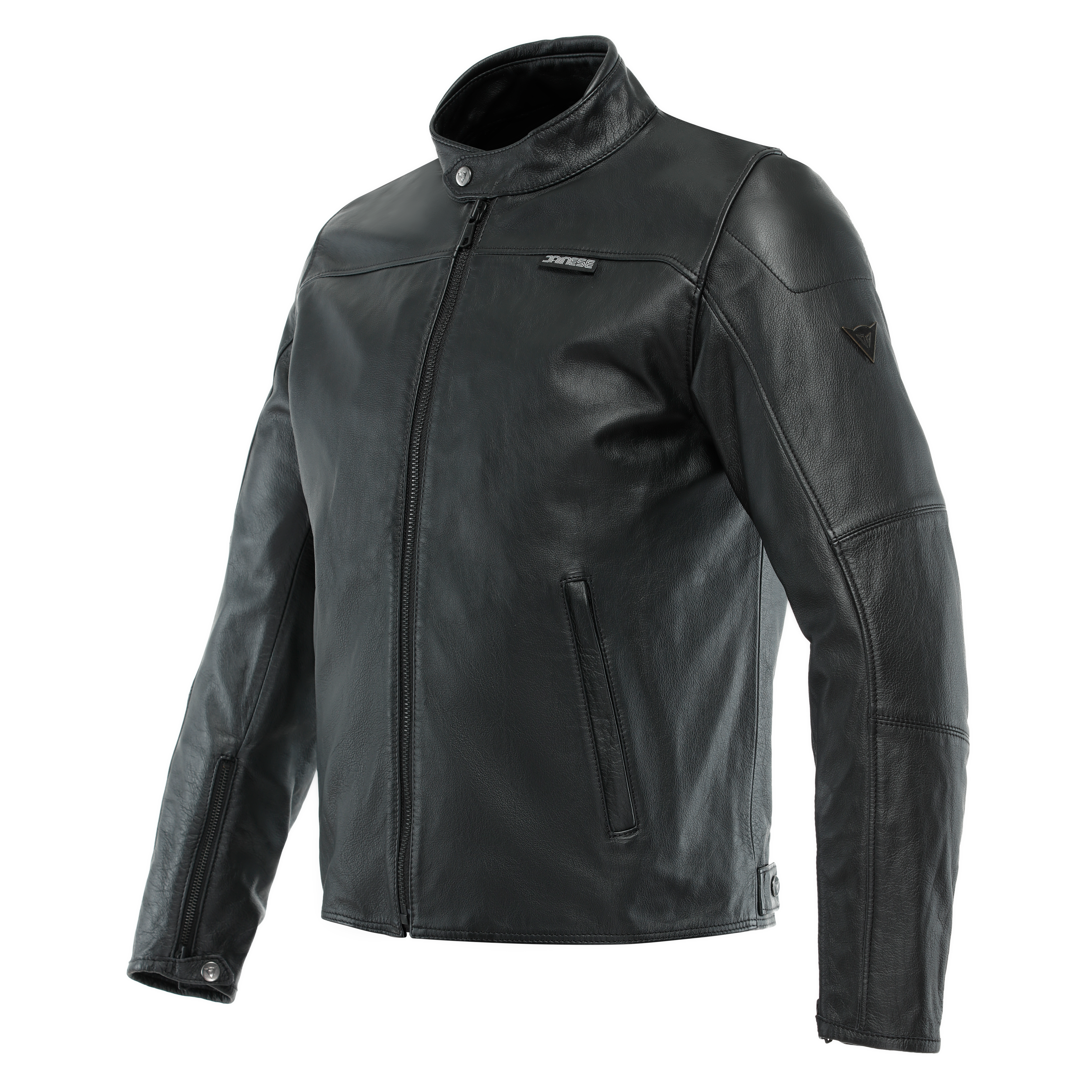 MIKE 3 - HERREN MOTORRADJACKE AUS LEDER - BLACK - 1