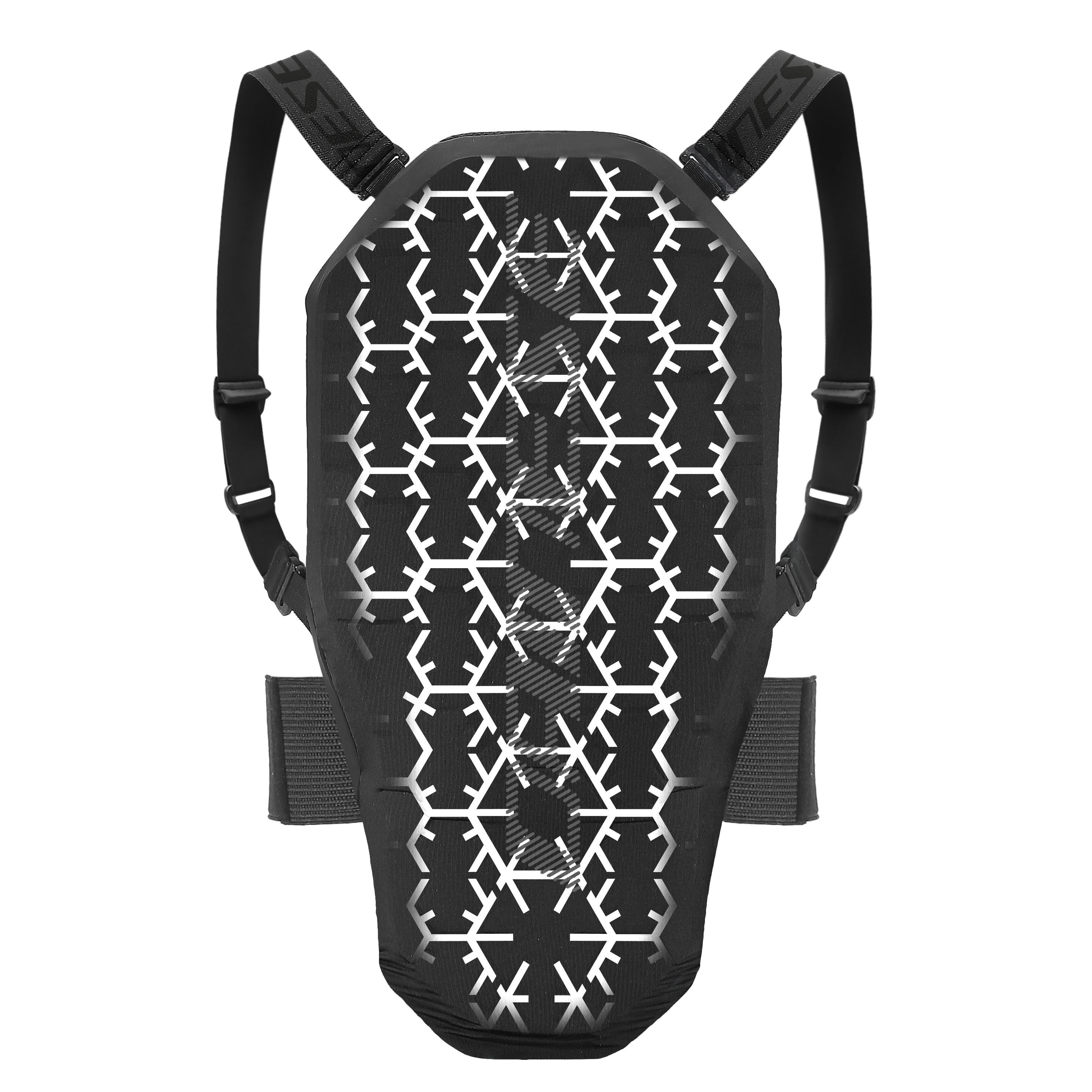 MEN'S FLEXAGON 2 SKI BACK PROTECTOR - STRETCH-LIMO/WHITE - 1