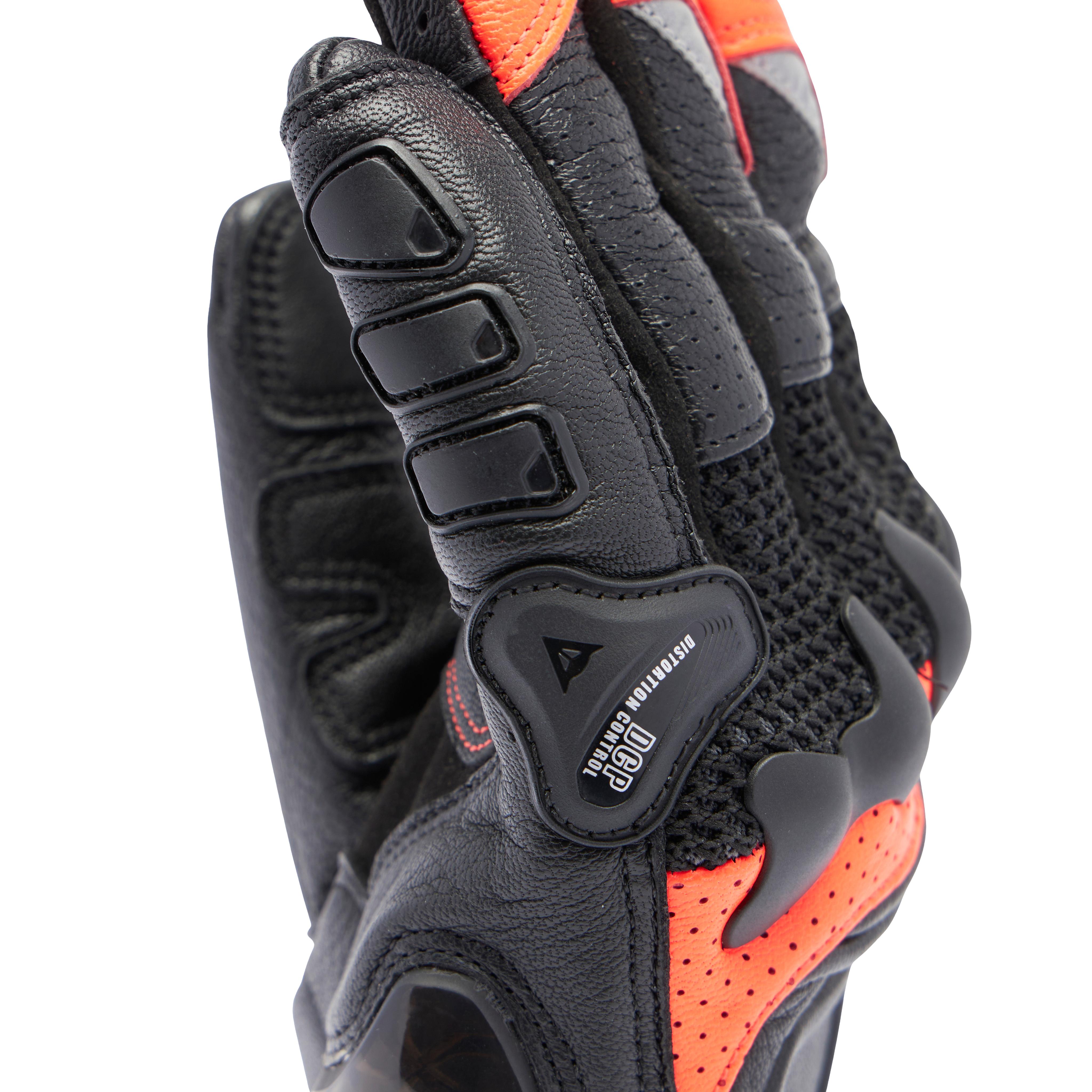 X-RIDE 2 ERGO-TEK - MEN'S MOTORCYCLE GLOVES - BLACK/RED FLUO - 7