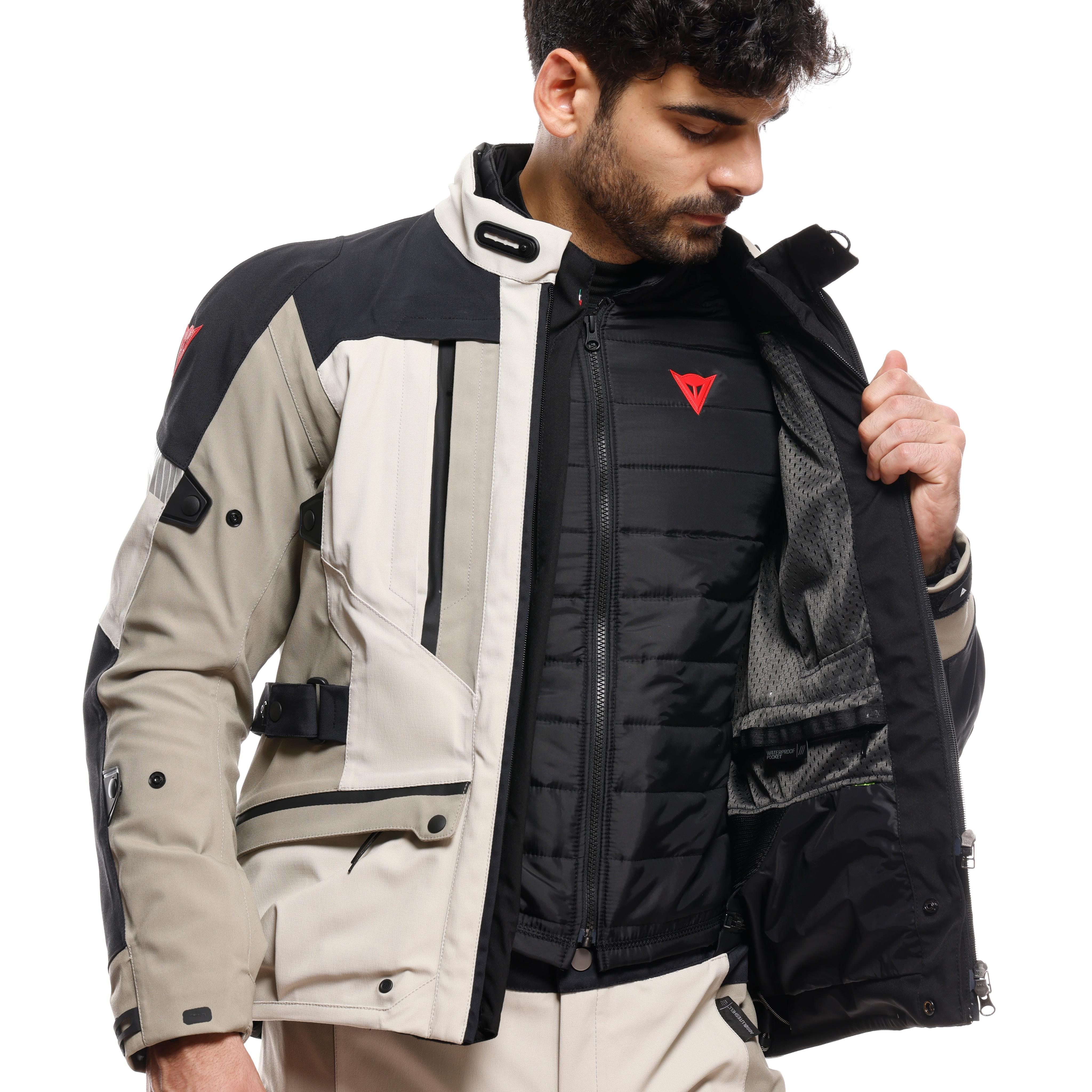 MANGEN ABS&Oslash;LUTESHELL&trade; PRO - MEN TOURING MOTORCYCLE JACKET - BLACK/TIDAL FOAM - 9