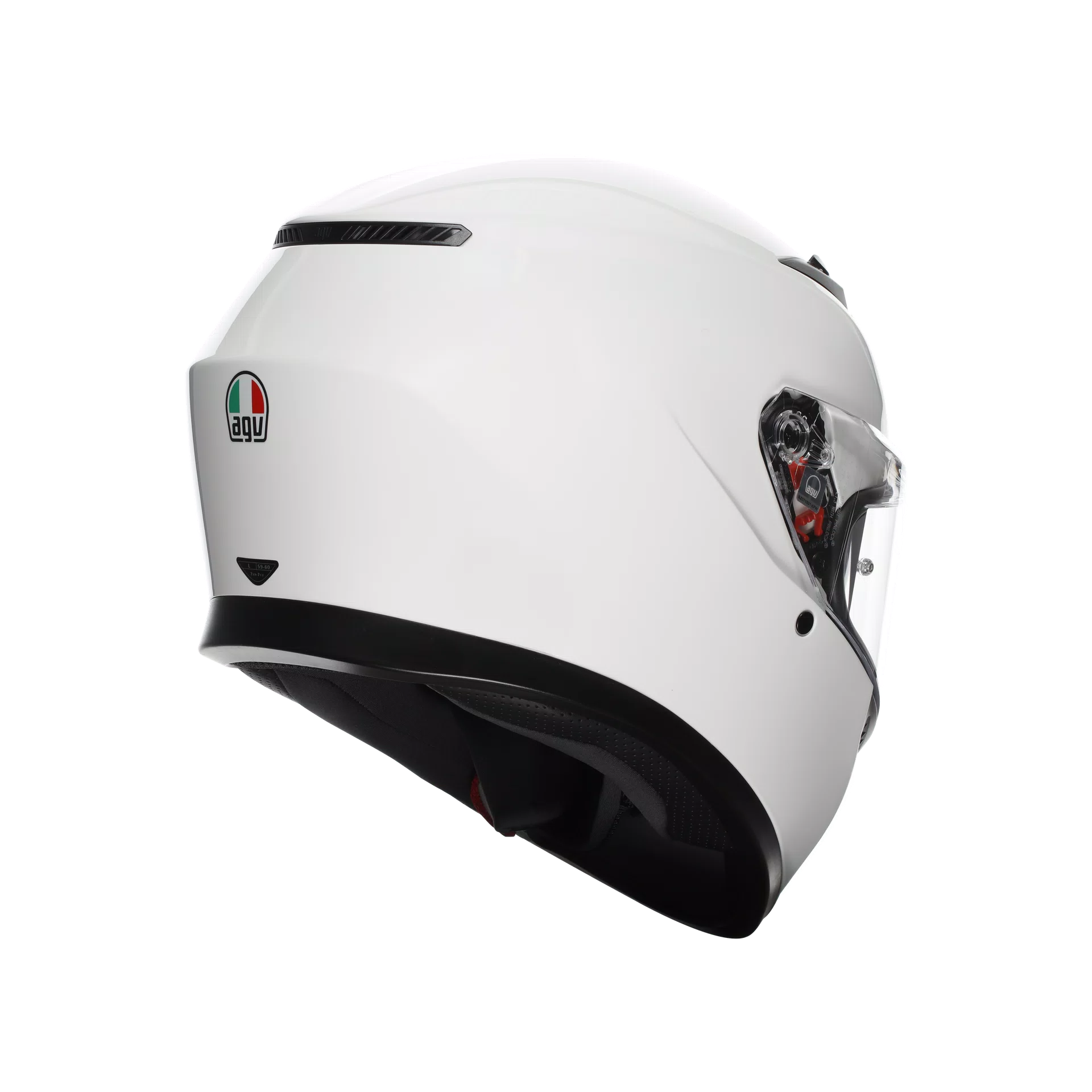 agv k3 helmet solid Mono Matte Luna Grey M The AGV K3 full K3 Mono Helmet - White