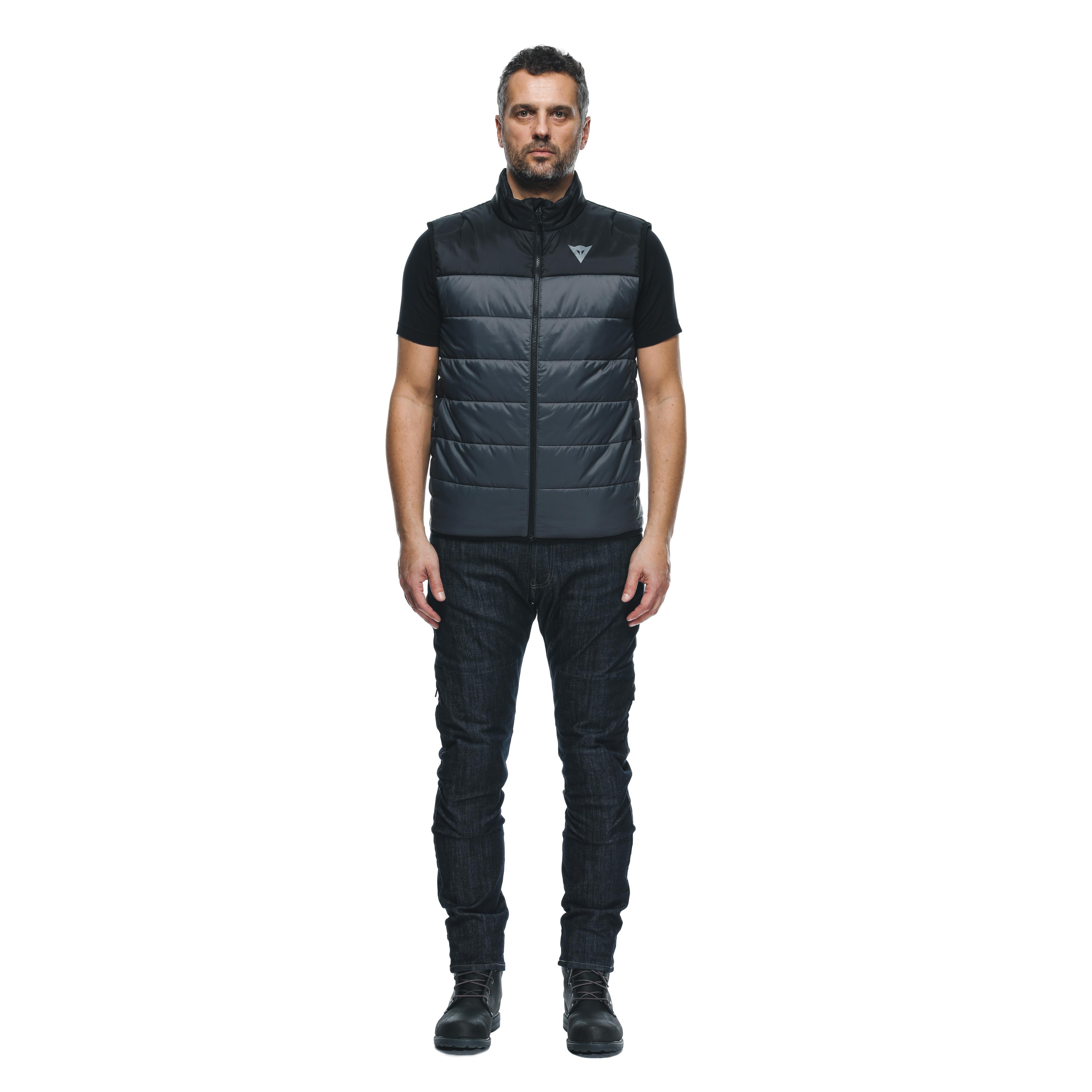 AFTER RIDE - SLEEVELESS WINDPROOF MOTORCYCLE JACKET MEN - MID LAYER WINTER - ANTHRACITE - 3