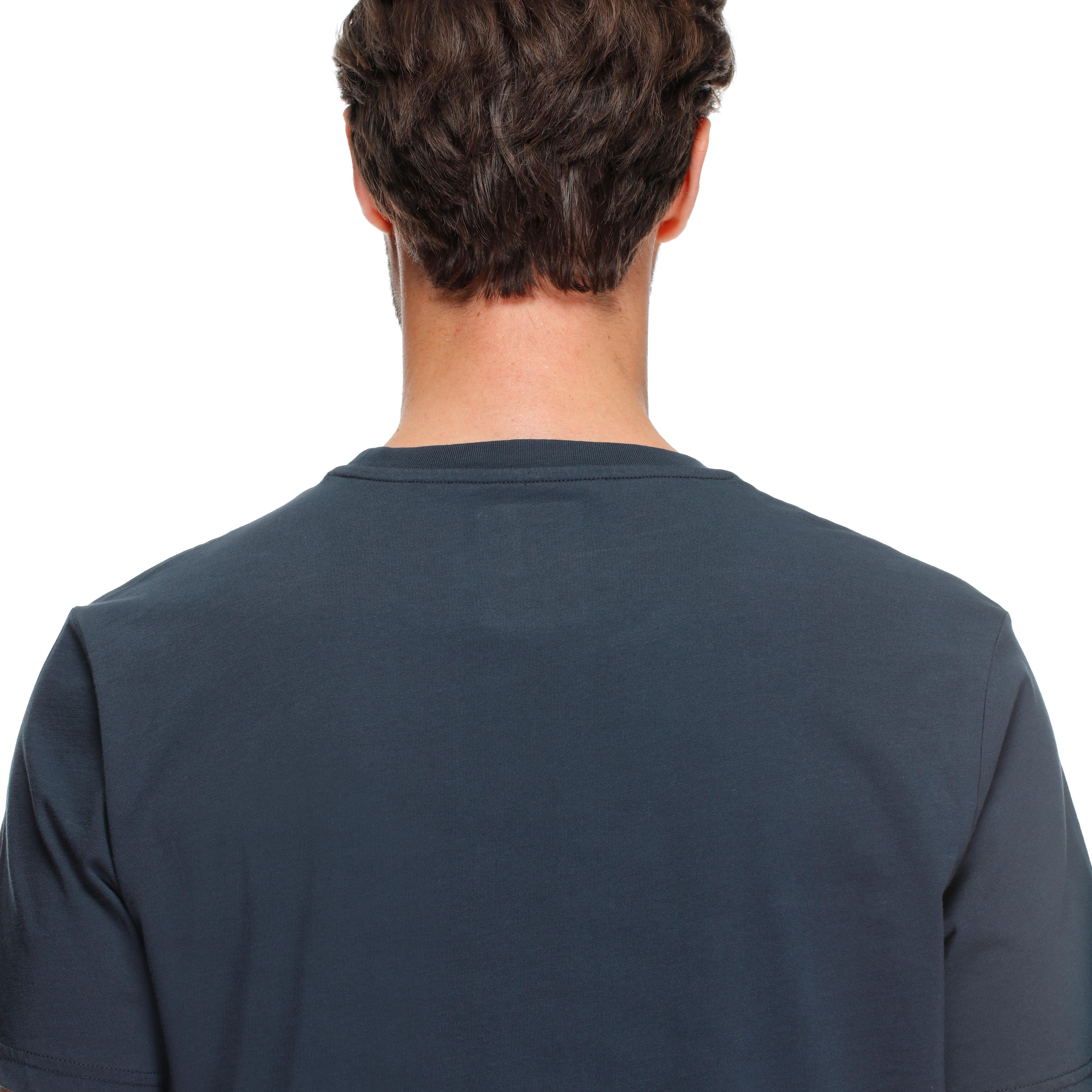 GEOMETRICA - MEN'S CREWNECK T-SHIRT - CARBON/WHITE STRIPES - 6