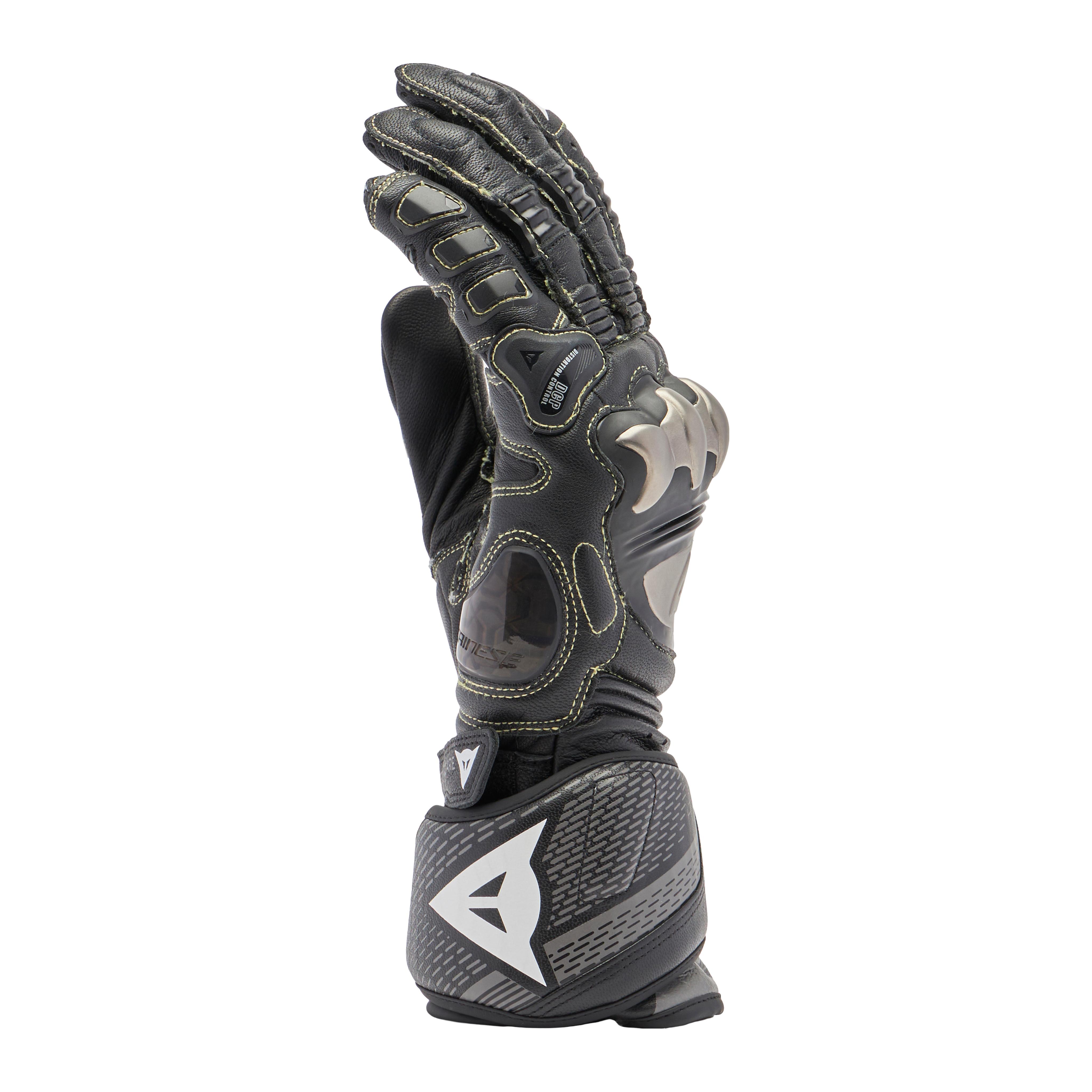 FULL METAL 7 - MEN'S MOTORCYCLE RACING LEATHER GLOVES | BLACK