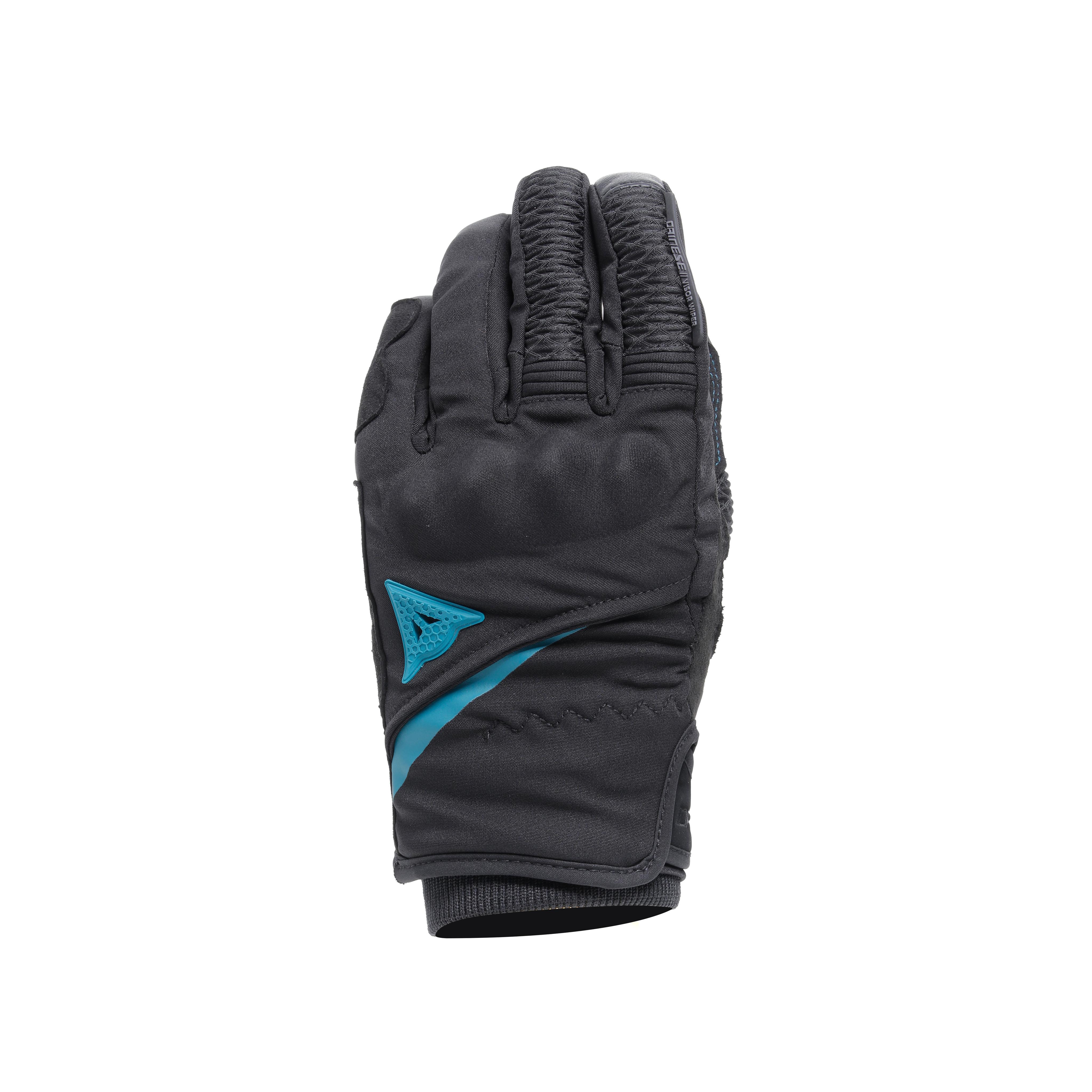 TRENTO D-DRY&reg; - WOMEN'S WATERPROOF MOTORCYCLE GLOVES - BLACK/OCEAN-DEPTHS - 9