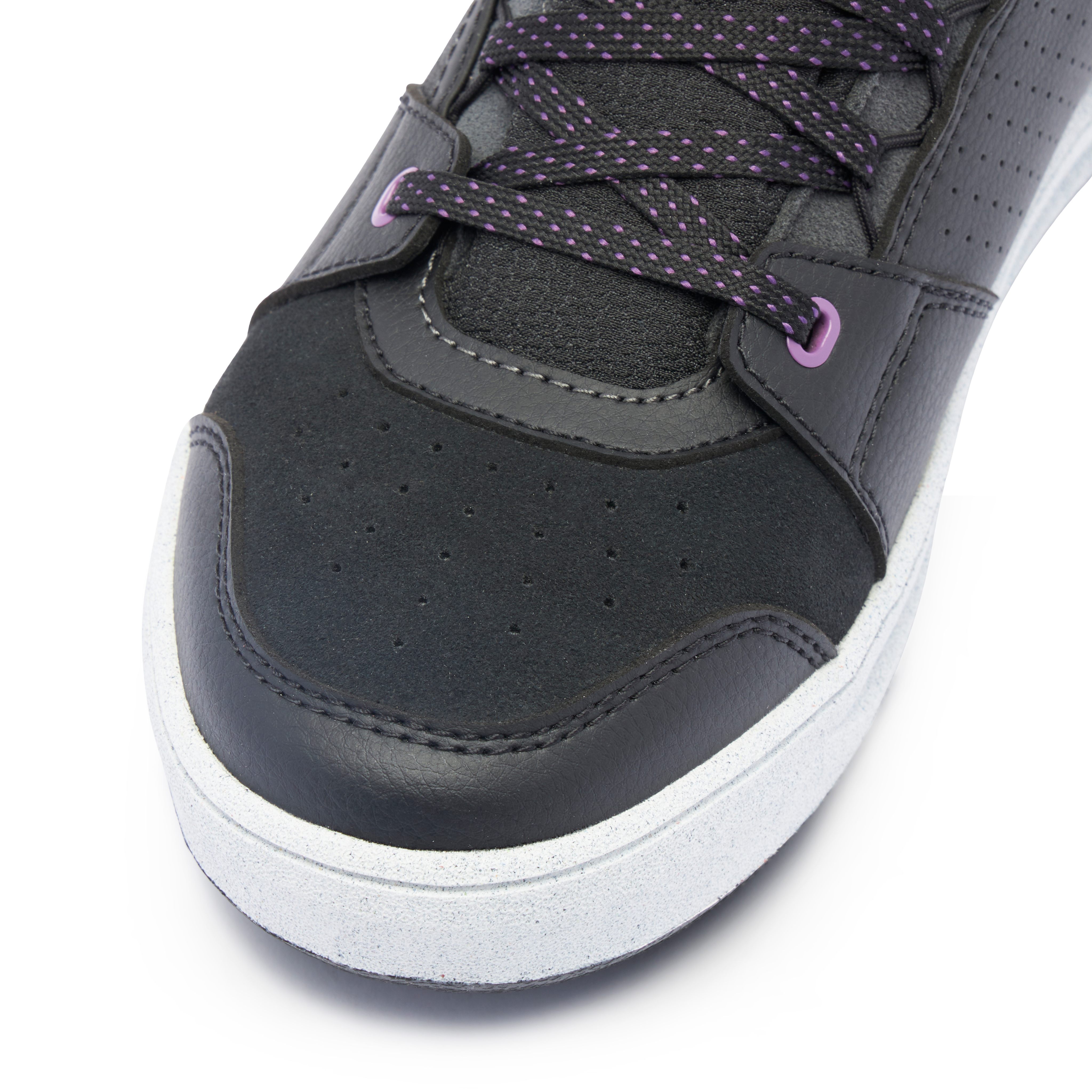 SUBURB D-WP - SCARPE MOTO IMPERMEABILI DONNA - BLACK/WHITE/METAL PURPLE - 7