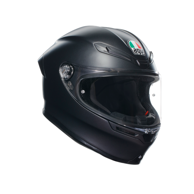 Agv Unisex Matt Black - K6 S - Motorbike Full Face Helmet E2206, Size: Xxl