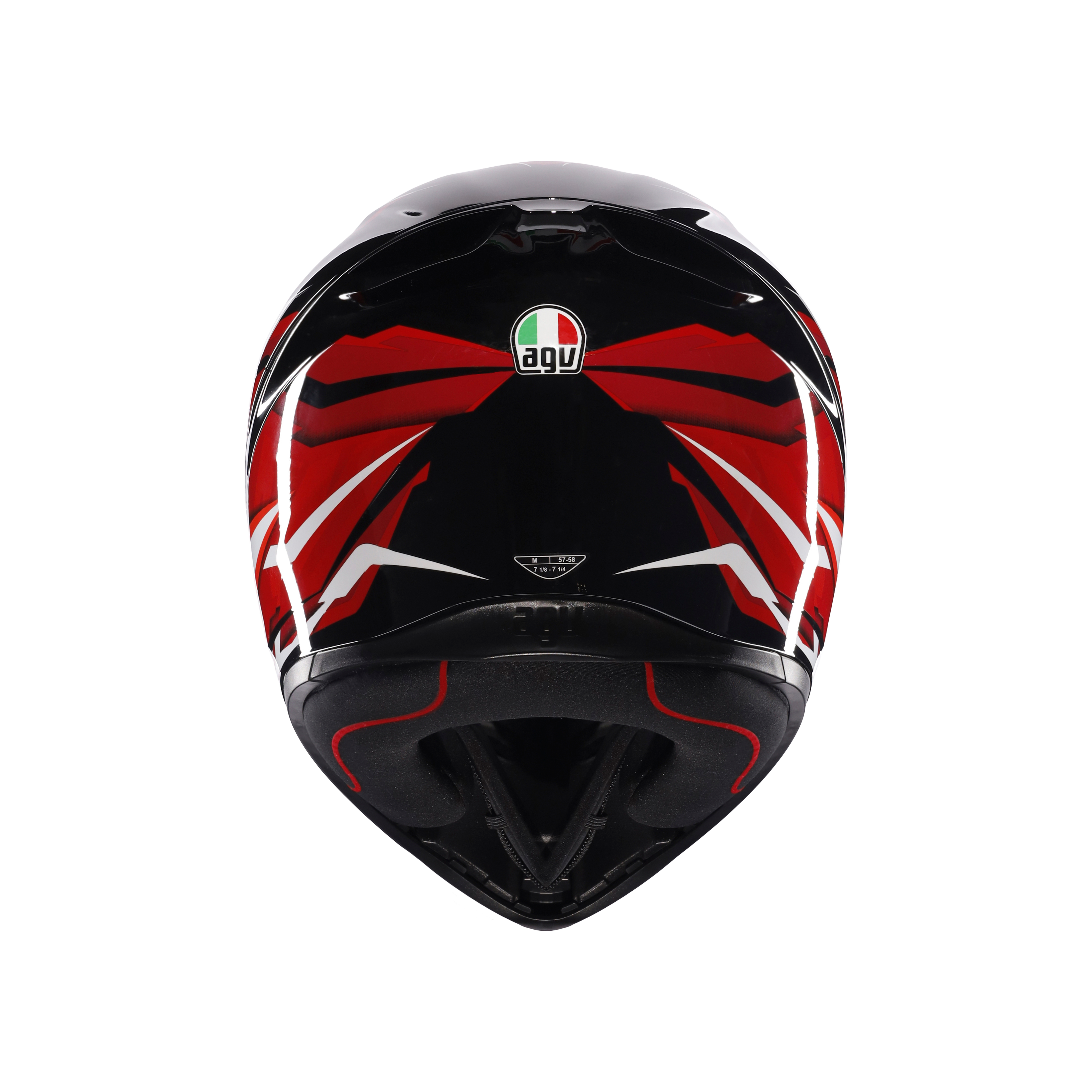 K1 S LION BLACK/RED/WHITE - CASCO MOTO INTEGRAL DOT (E2206) -  - 3