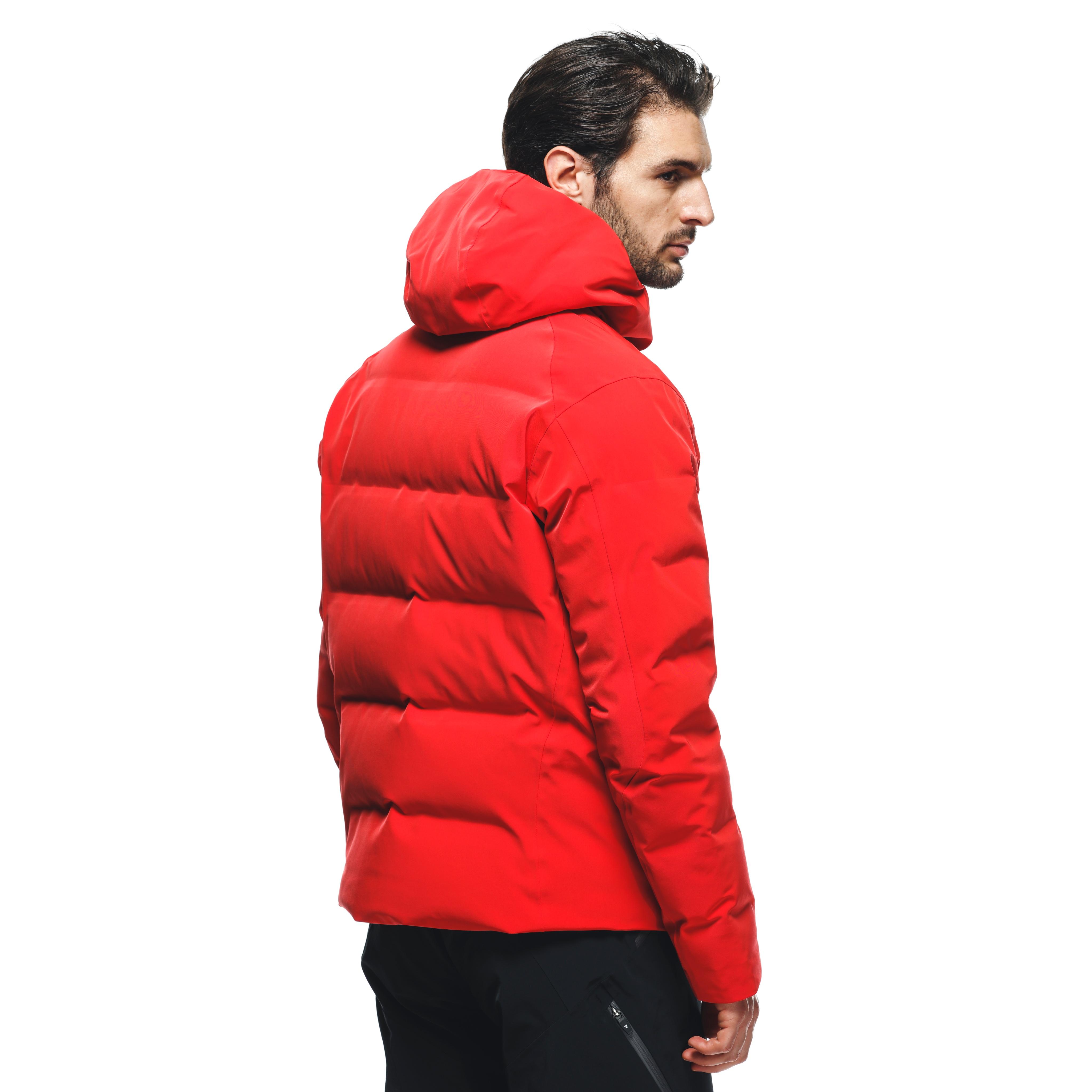 MEN'S WATERPROOF SKI DOWN JACKET - FIRE-RED - 10